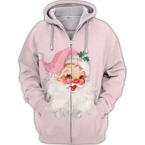Santa Claus Christmas 3D Printed Unisex Merry Christmas Hoodie T Shirt