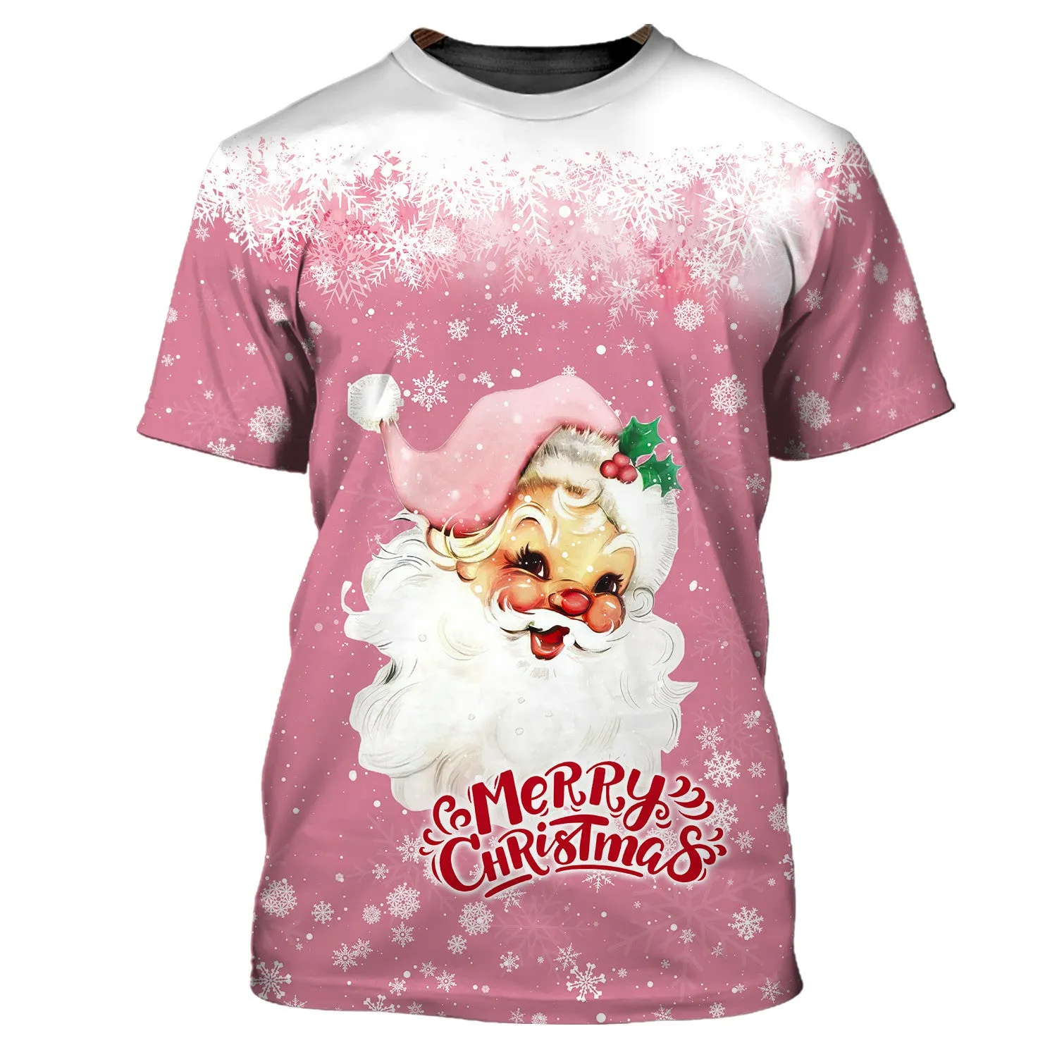 Santa Claus Christmas 3D Printed Unisex Merry Christmas Hoodie T Shirt