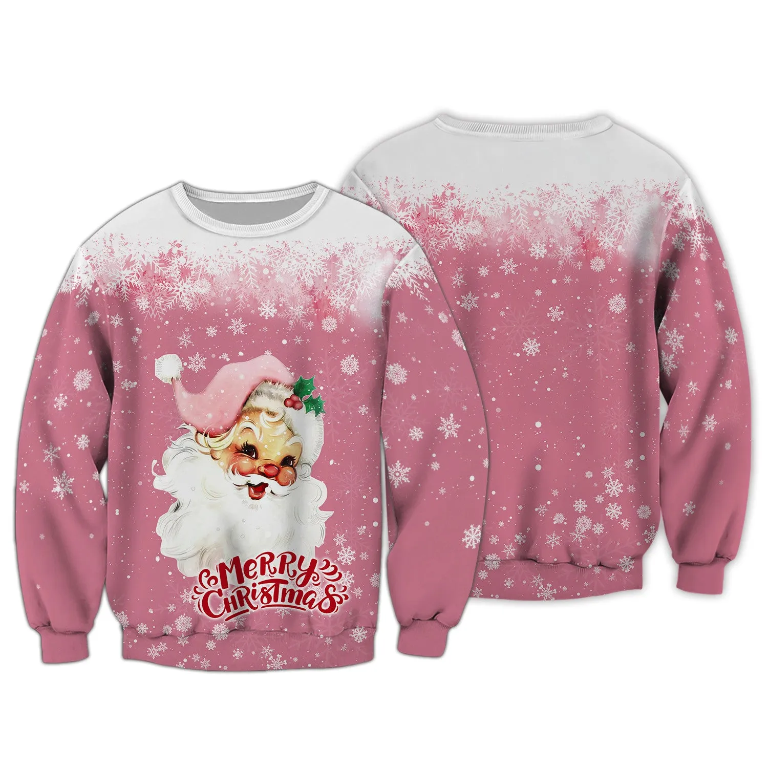Santa Claus Christmas 3D Printed Unisex Merry Christmas Hoodie T Shirt