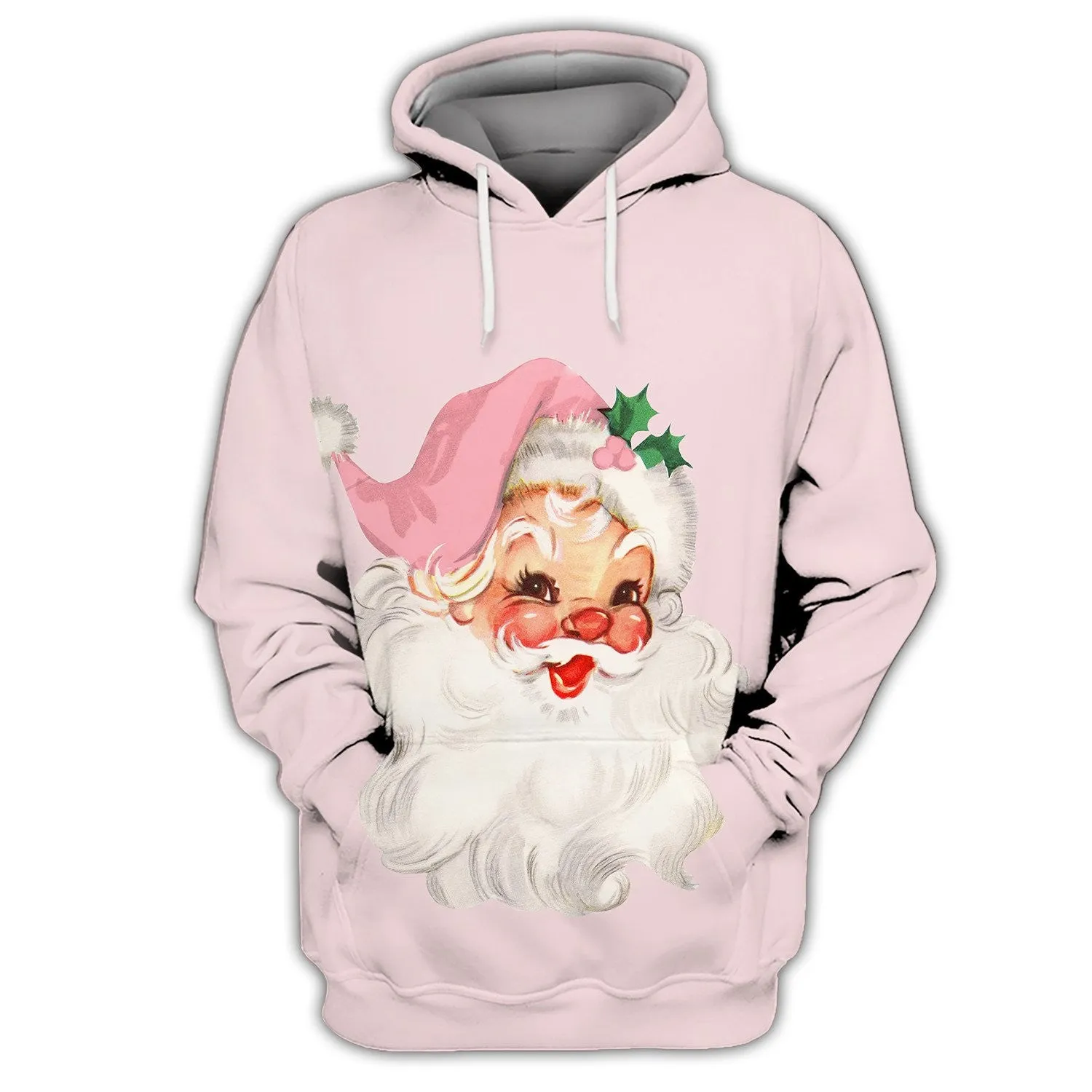 Santa Claus Christmas Hoodie Unisex Merry Christmas Hoodie