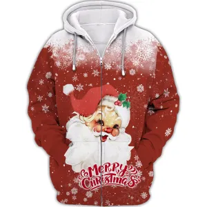 Santa Gift 3D Printed Unisex Merry Christmas Hoodie T Shirt