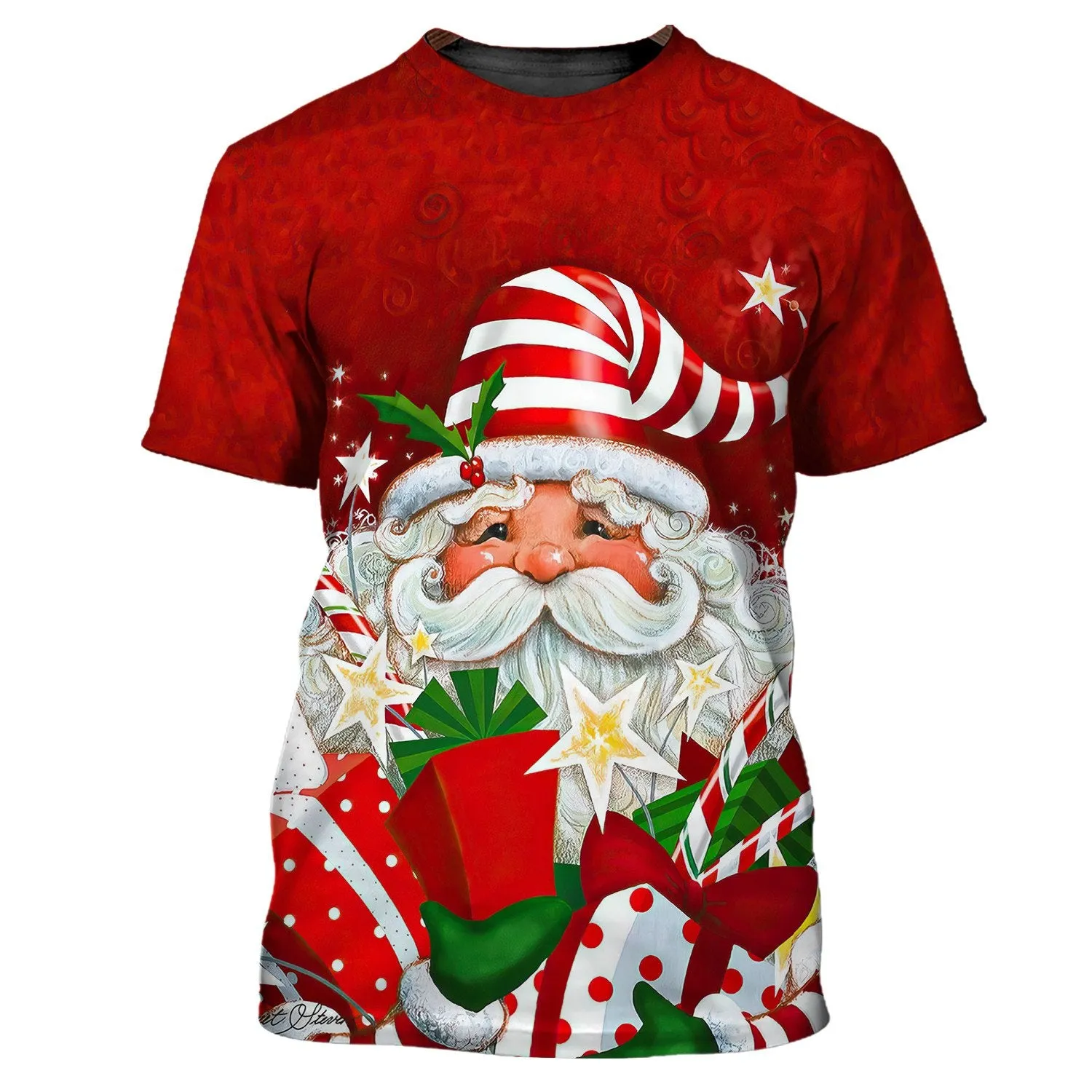 Santa Gift 3D Printed Unisex Merry Christmas Hoodie T Shirt