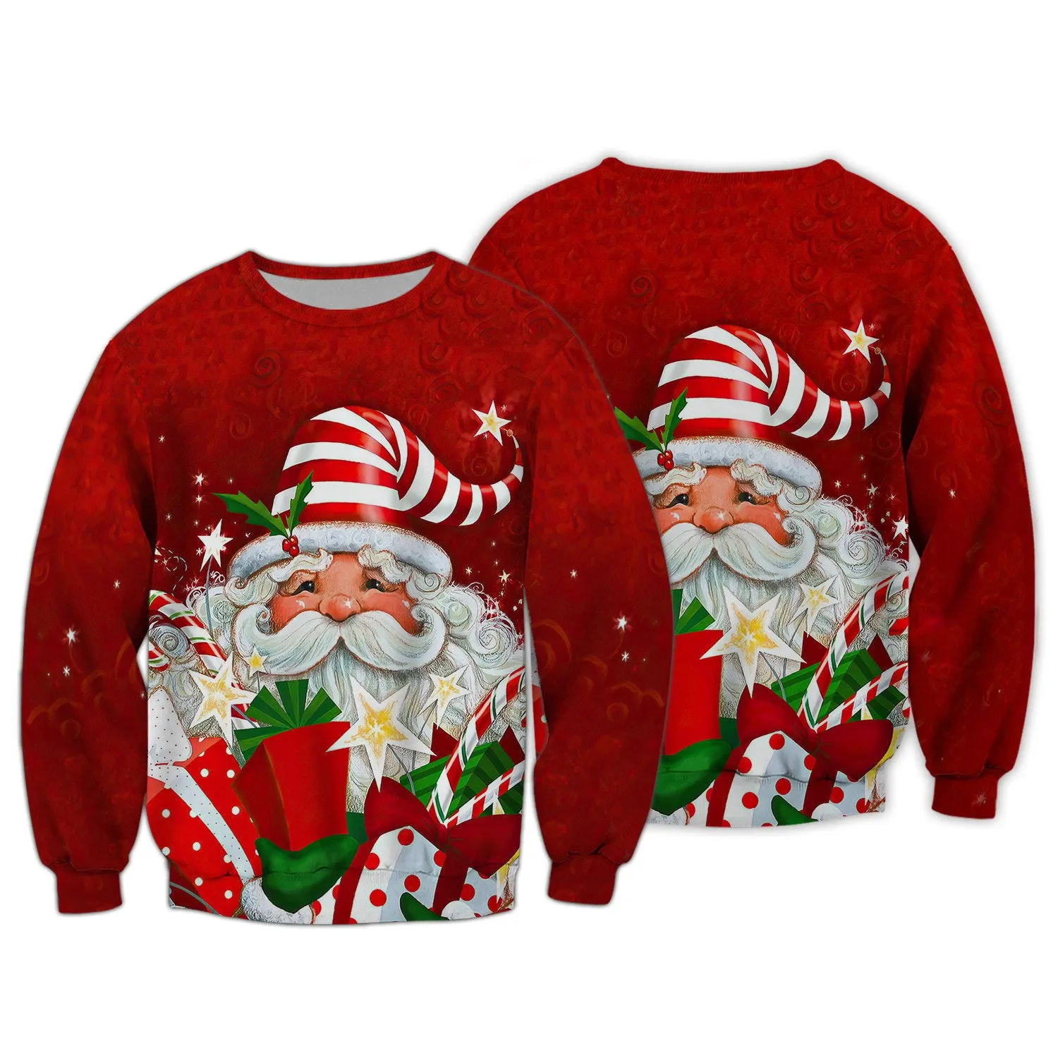 Santa Gift 3D Printed Unisex Merry Christmas Hoodie T Shirt
