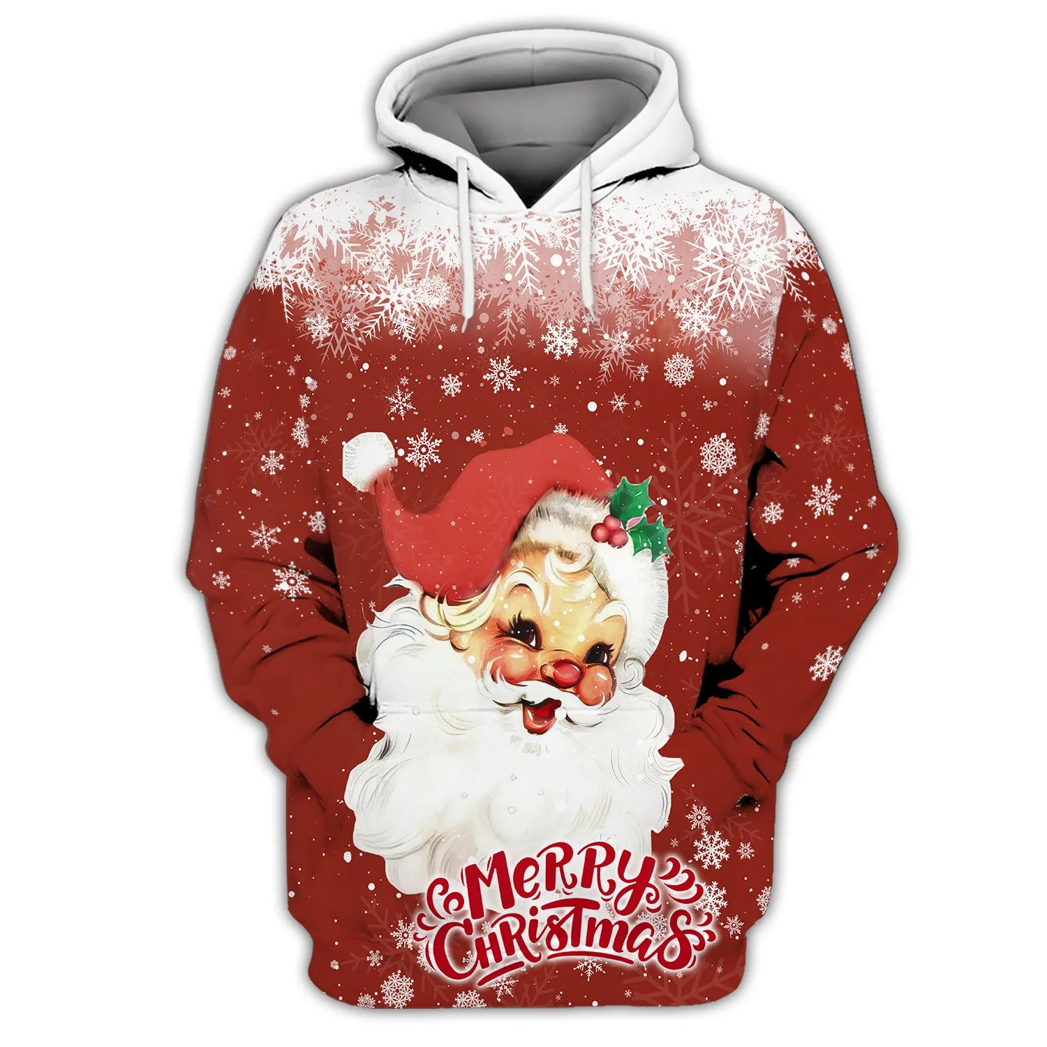 Santa Gift 3D Printed Unisex Merry Christmas Hoodie T Shirt