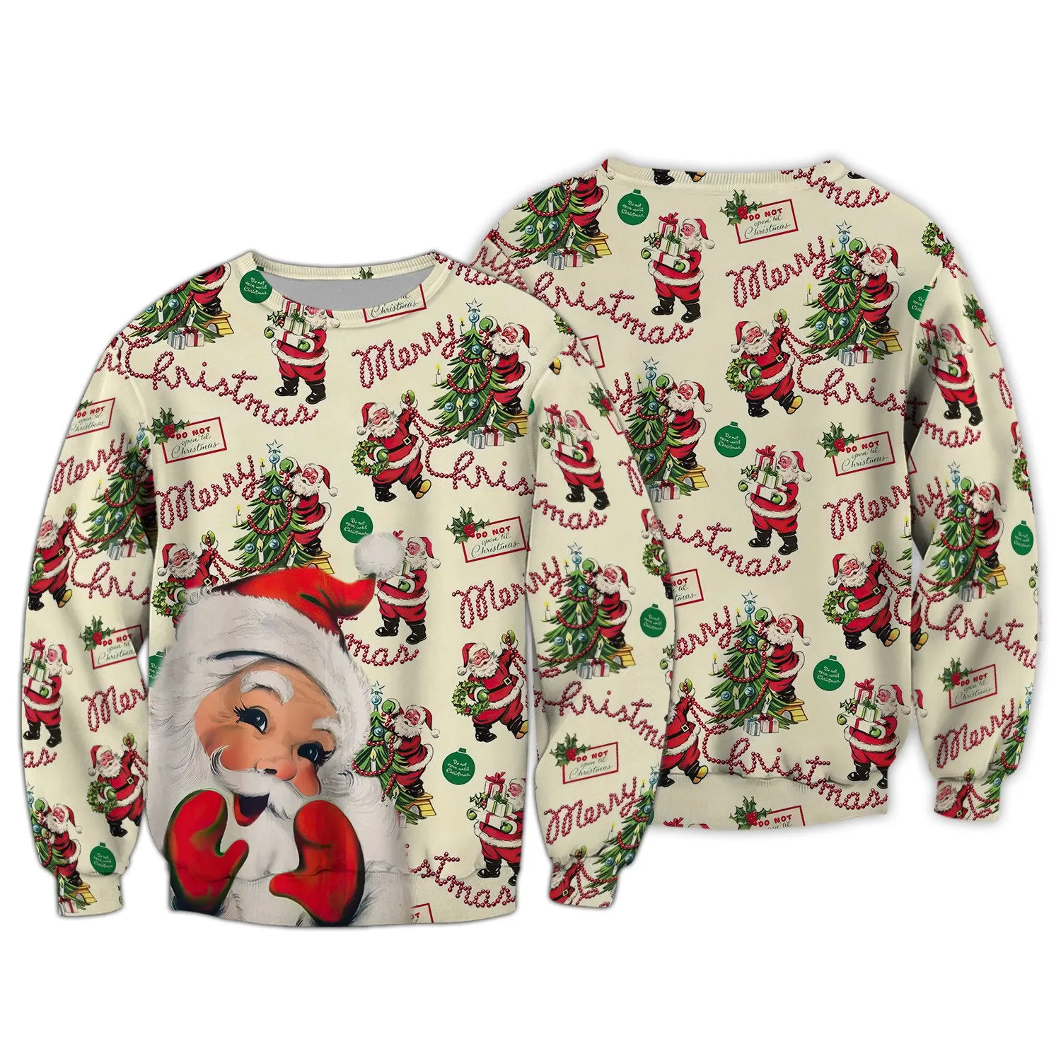 Santa Gift 3D Printed Unisex Merry Christmas Hoodie T Shirt