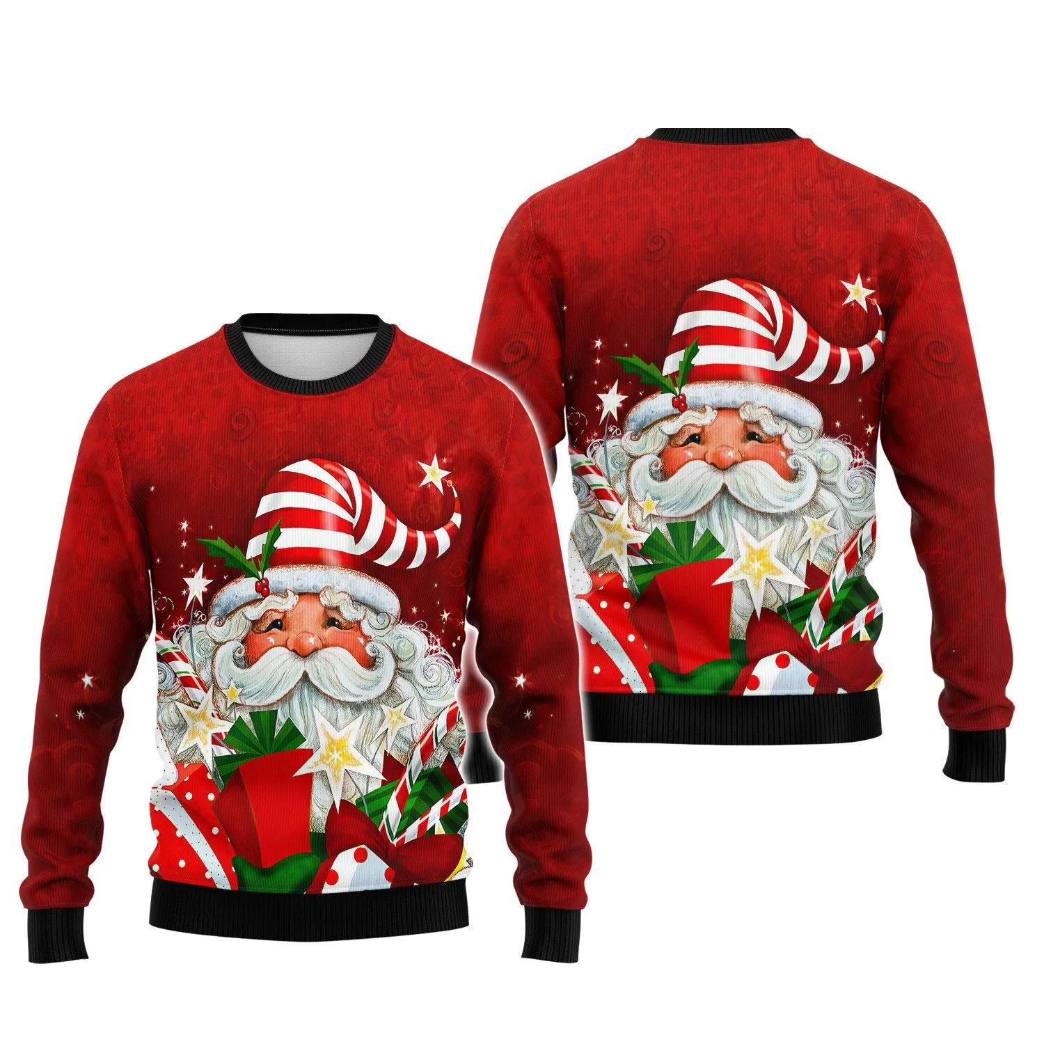 Santa Gift 3D Printed Unisex Merry Christmas Hoodie T Shirt