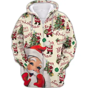 Santa Gift 3D Printed Unisex Merry Christmas Hoodie T Shirt