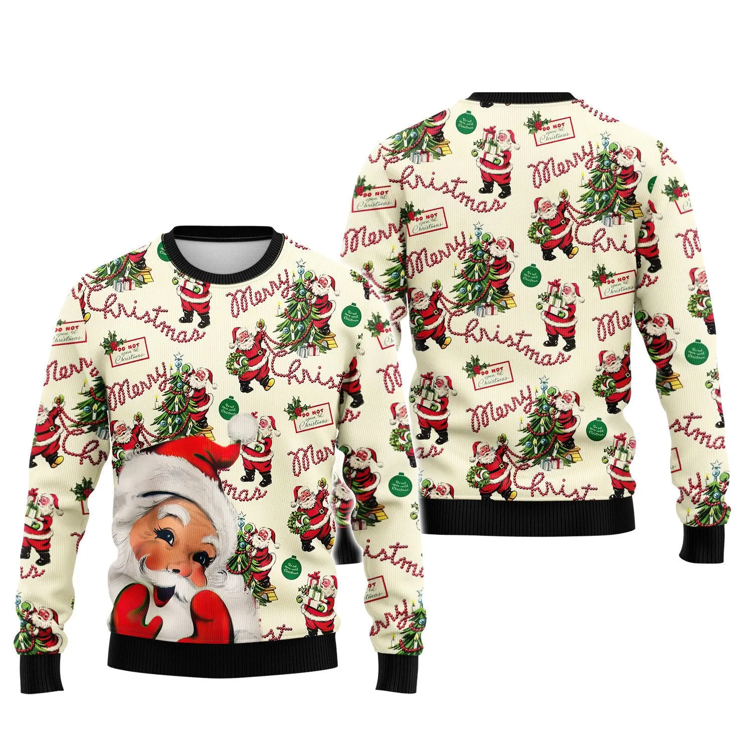 Santa Gift 3D Printed Unisex Merry Christmas Hoodie T Shirt