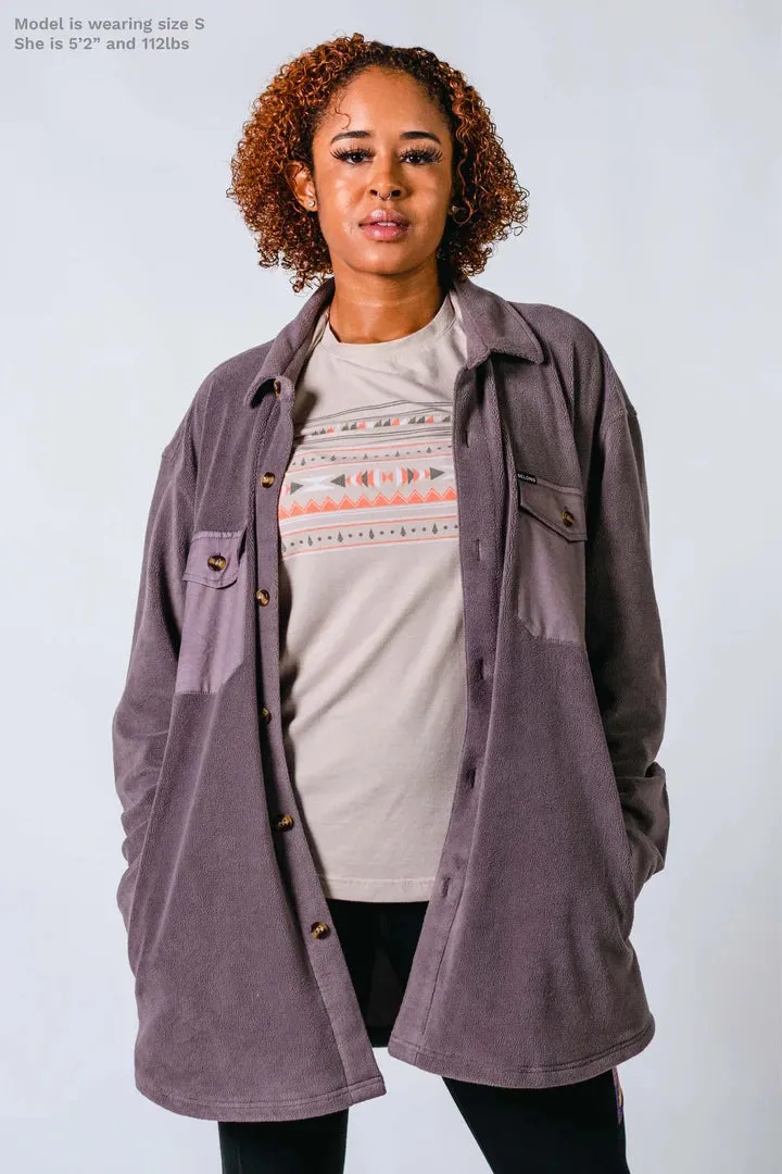 Sawtooth Oversized Fleece Shacket