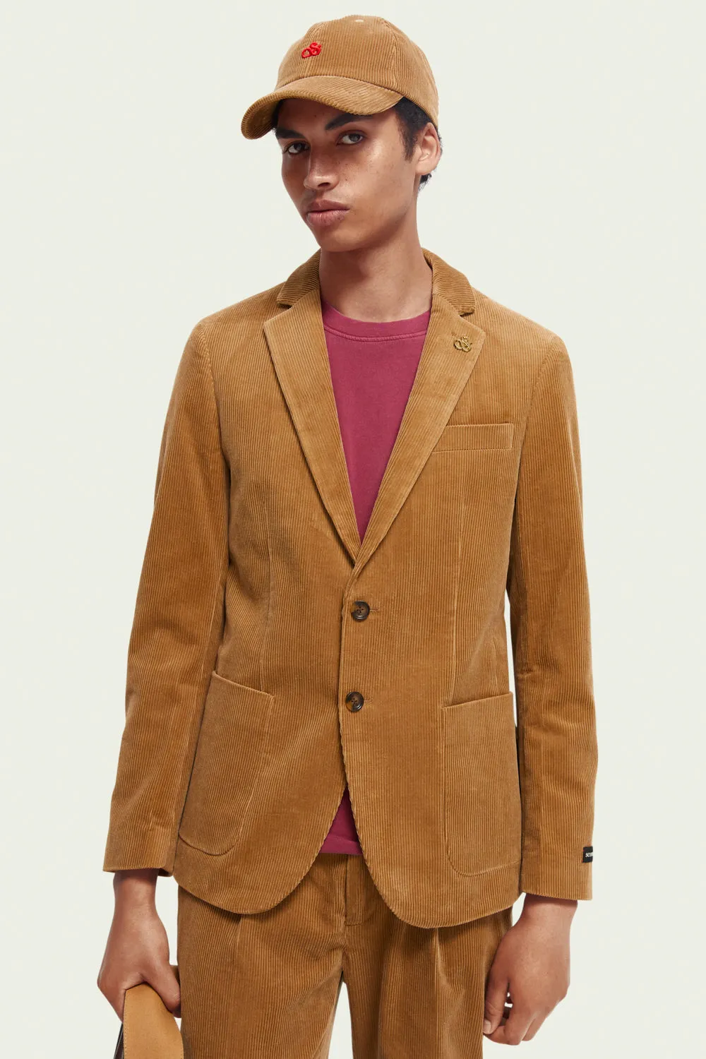 SCOTCH & SODA CORDUROY SINGLE BREASTED BLAZER SAS169045