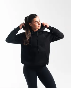 Script Oversized Non Bar Grip Hoodie - Stealth