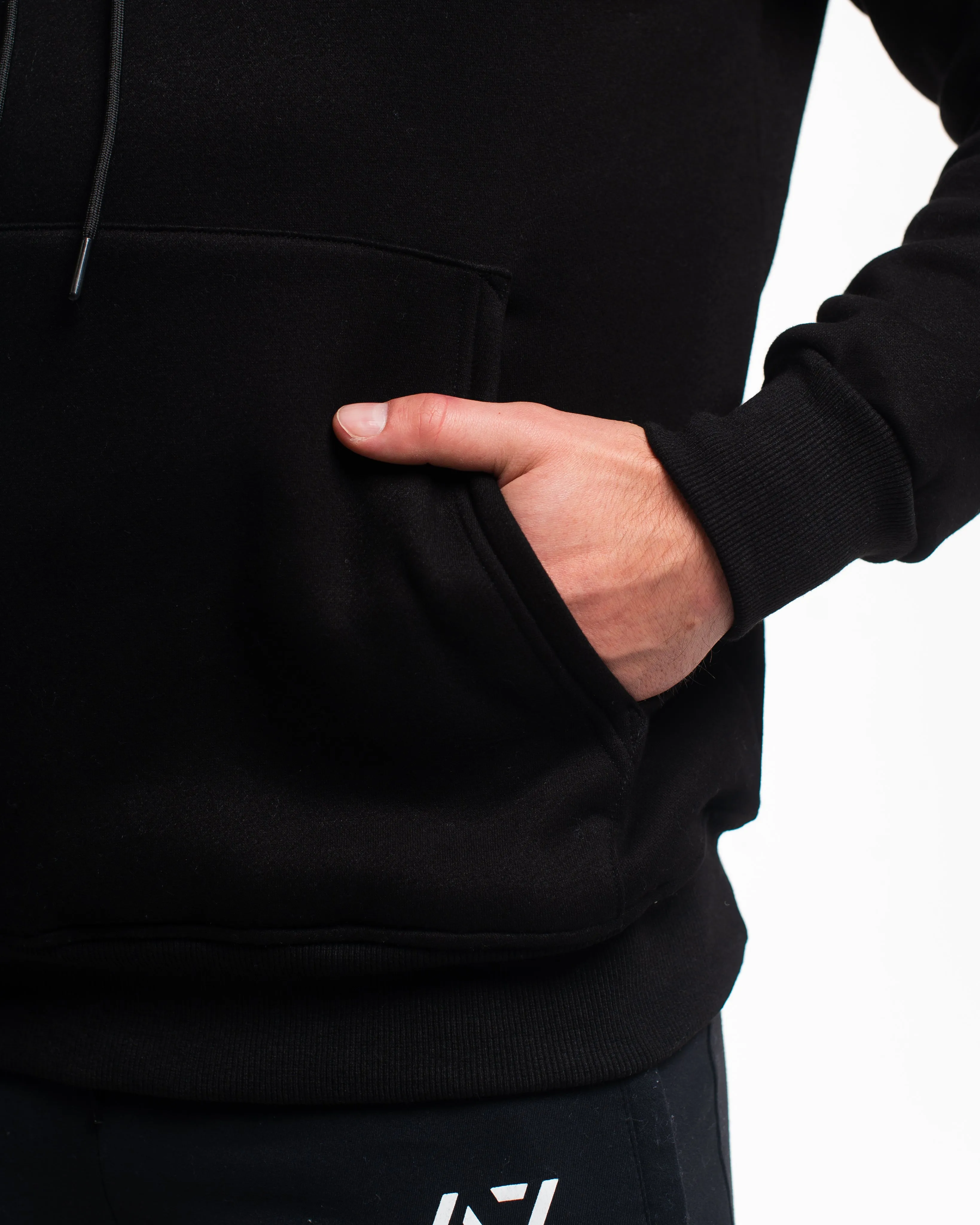 Script Oversized Non Bar Grip Hoodie - Stealth