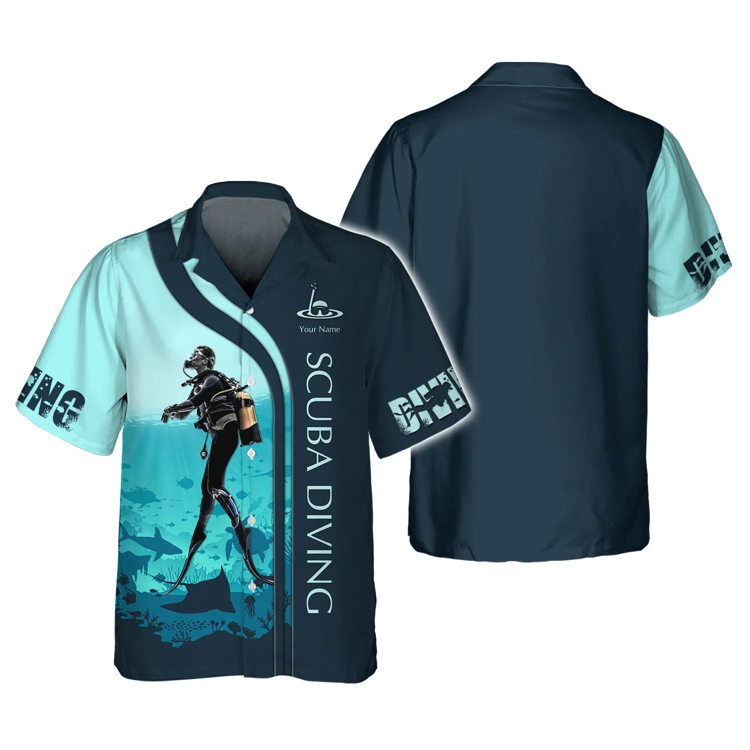 Scuba Diving Tee Shirt Custom Scuba Diver Shirts Diving 3D Shirt