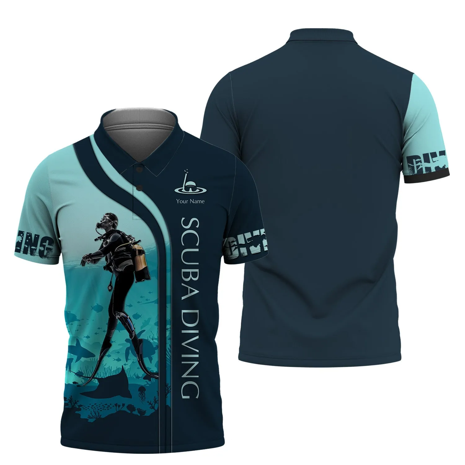 Scuba Diving Tee Shirt Custom Scuba Diver Shirts Diving 3D Shirt