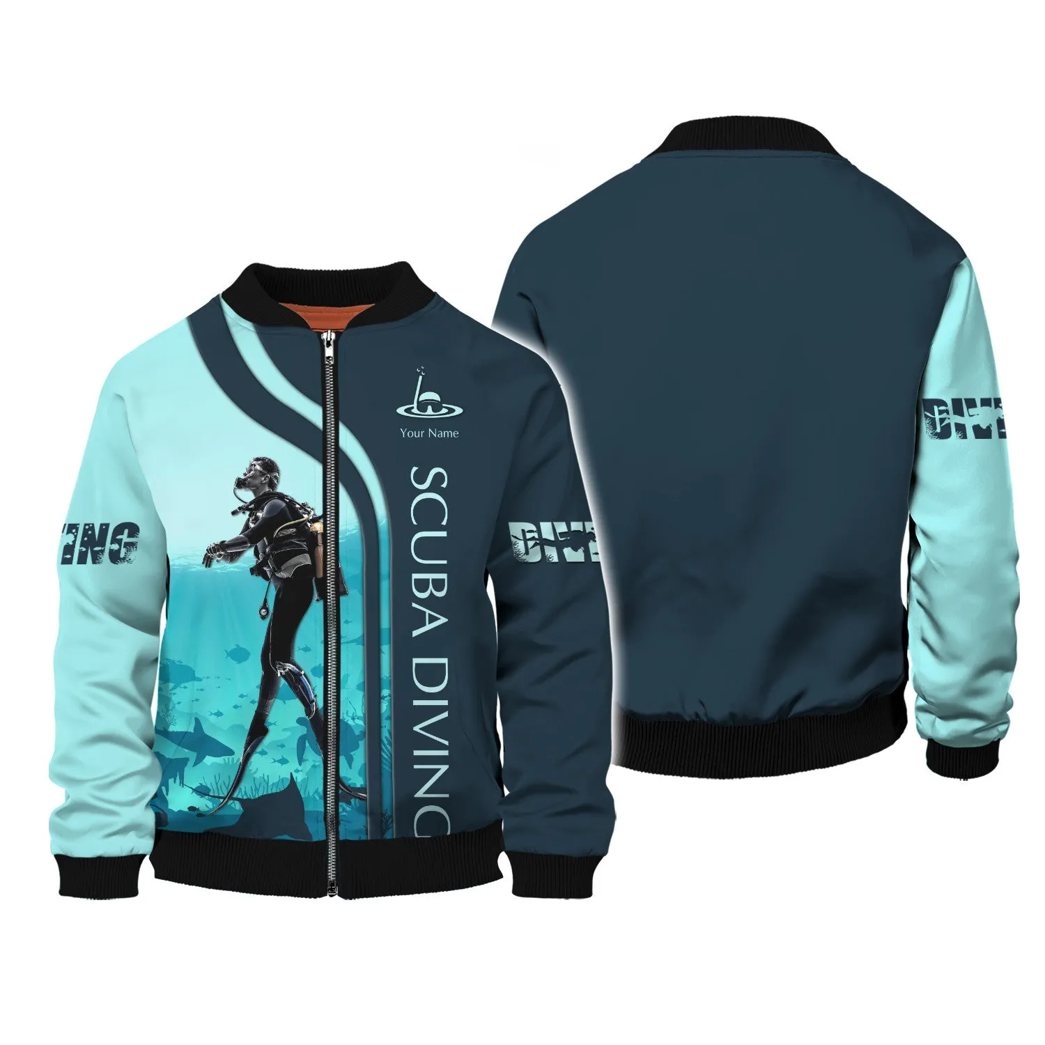 Scuba Diving Tee Shirt Custom Scuba Diver Shirts Diving 3D Shirt