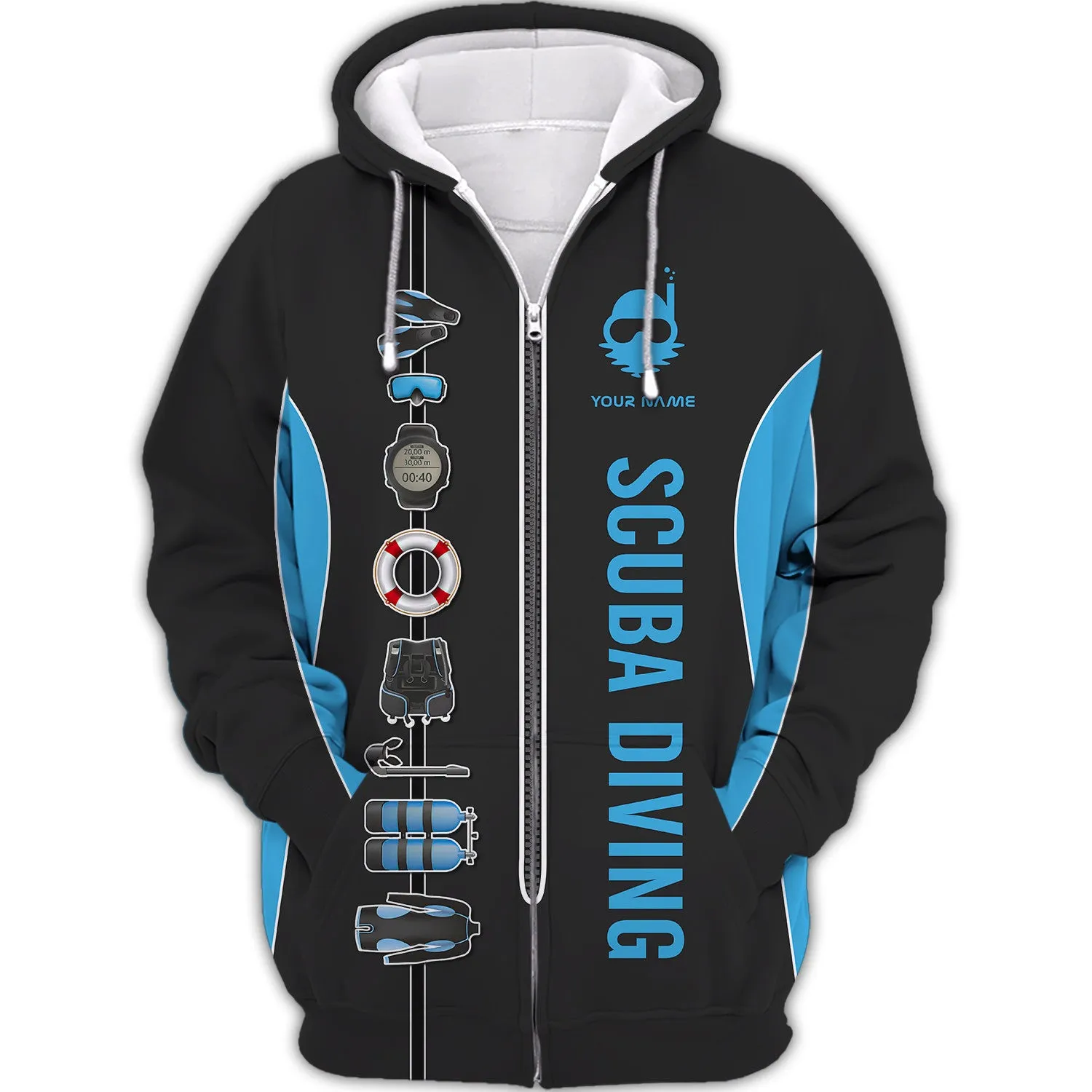 Scuba Diving Tools Shirts Custom Diver Shirts Scuba Diving 3D Apparel