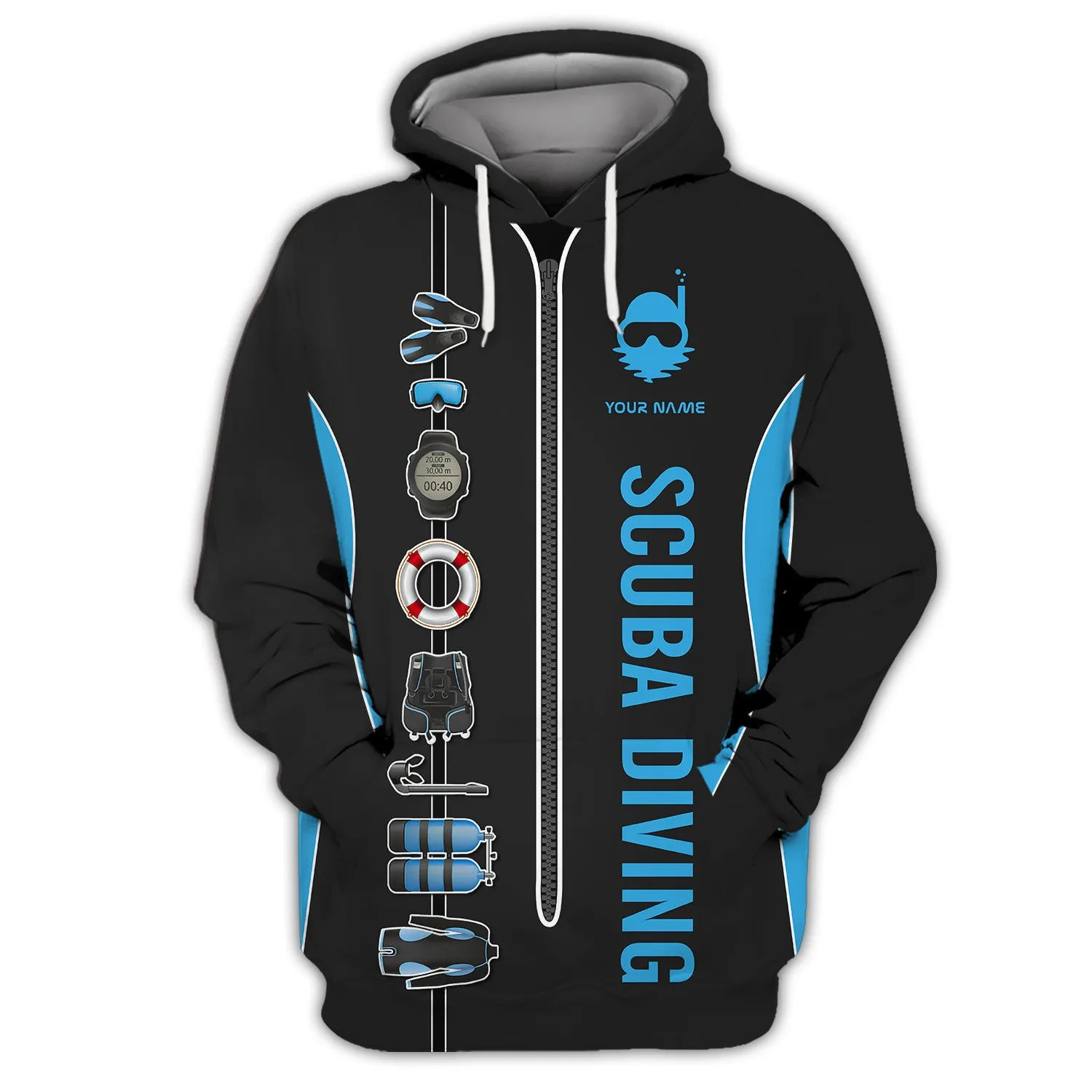 Scuba Diving Tools Shirts Custom Diver Shirts Scuba Diving 3D Apparel