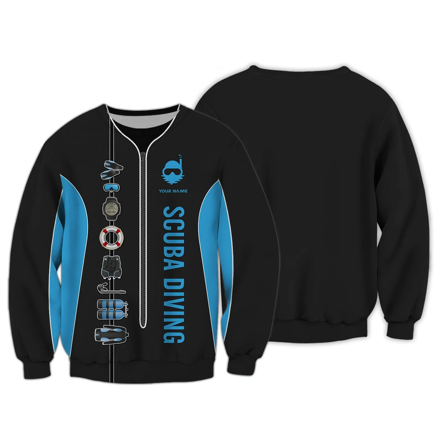 Scuba Diving Tools Shirts Custom Diver Shirts Scuba Diving 3D Apparel