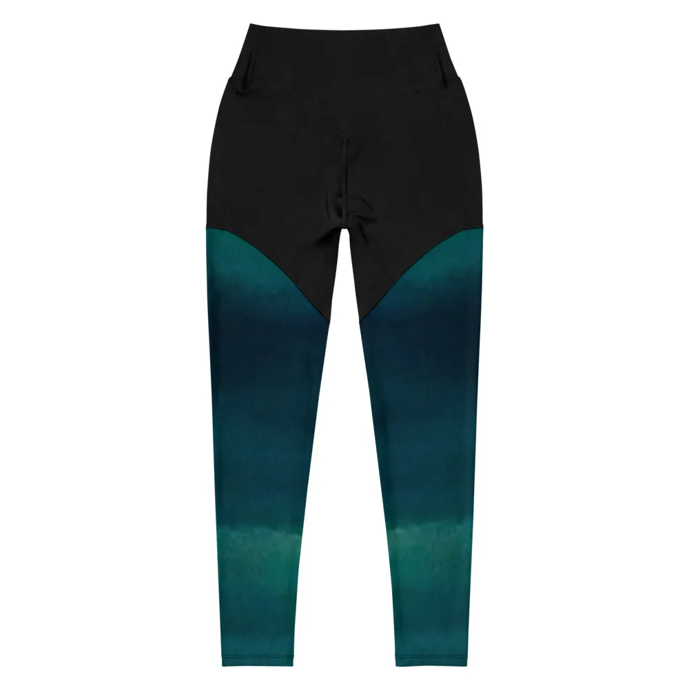 Sea Green Sports Leggings