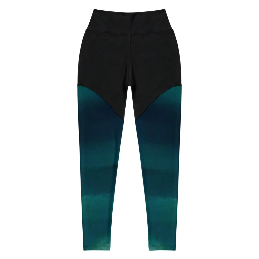 Sea Green Sports Leggings