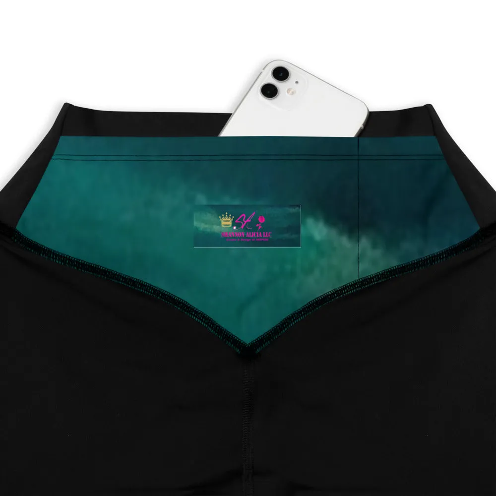 Sea Green Sports Leggings