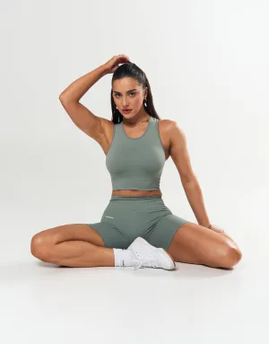 Seamless Cropped Singlet - Blue