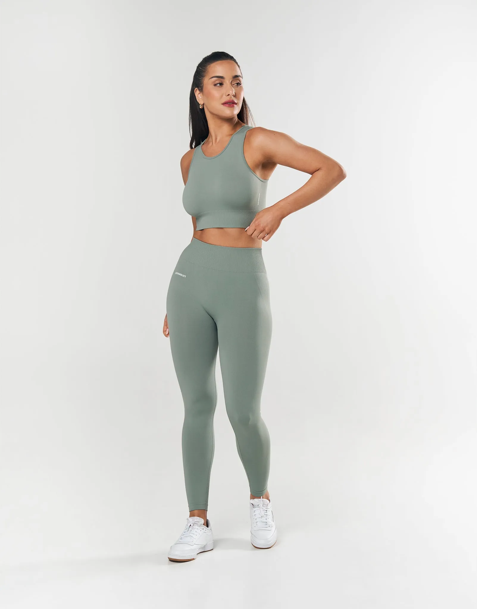 Seamless Cropped Singlet - Blue