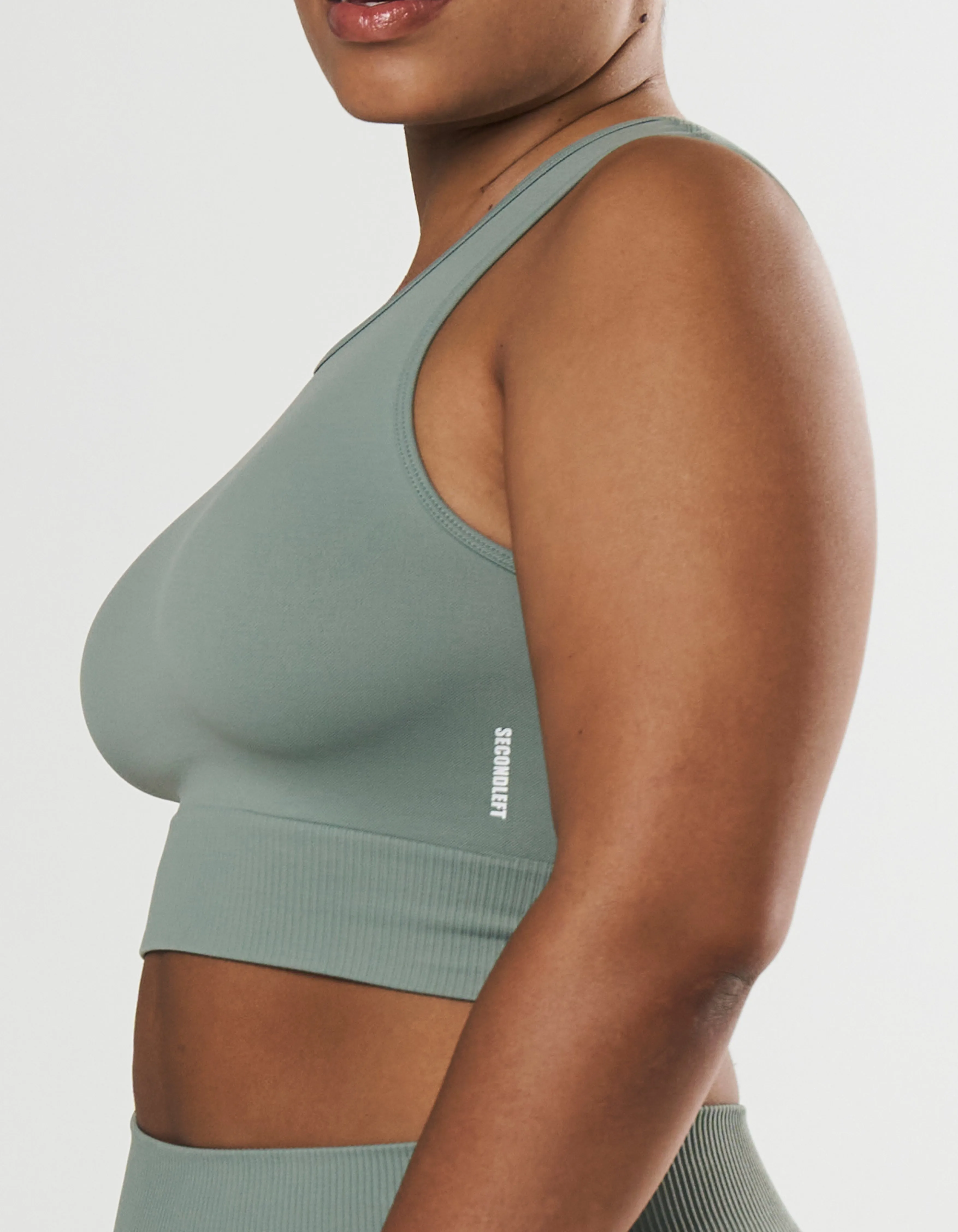 Seamless Cropped Singlet - Blue