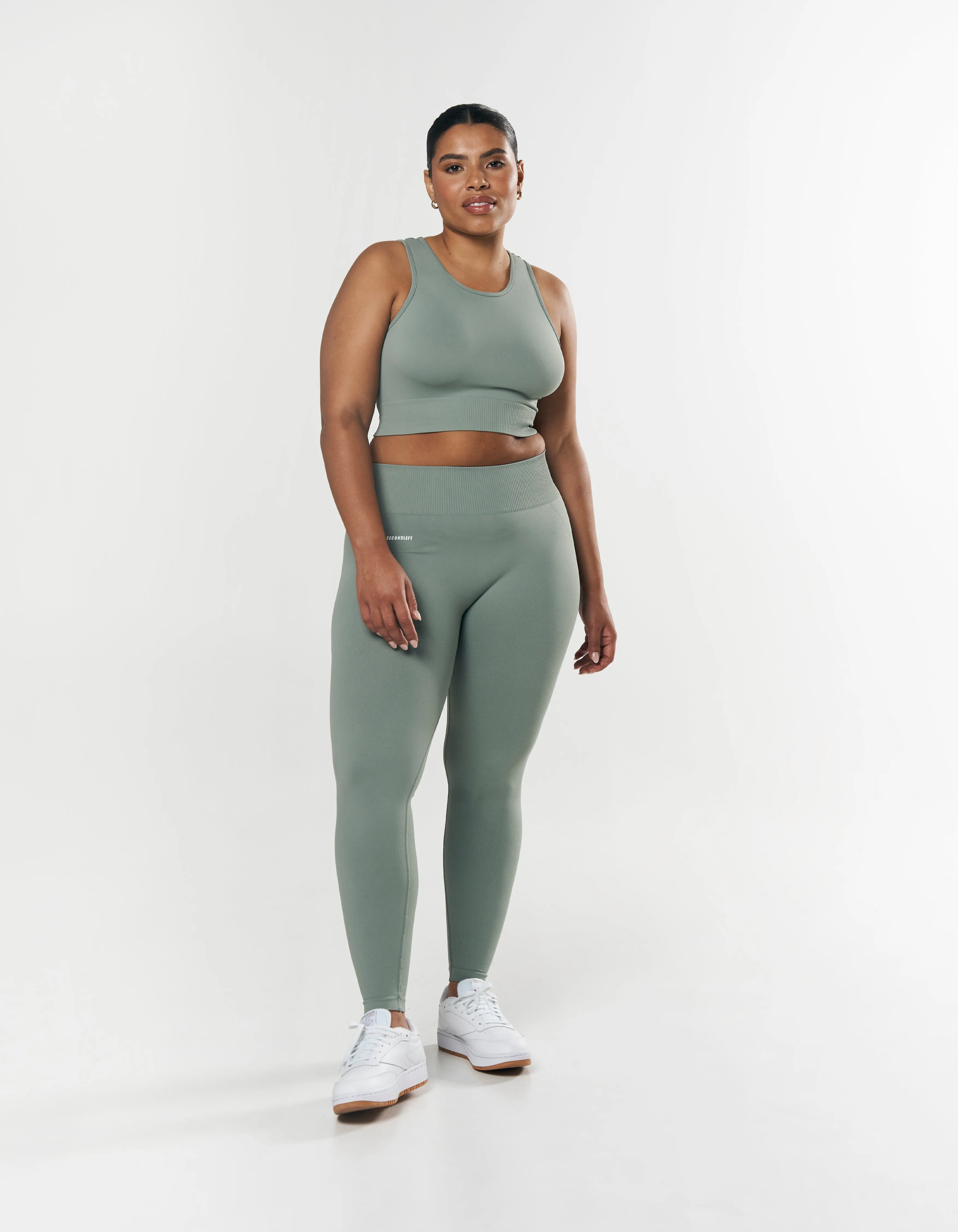 Seamless Cropped Singlet - Blue