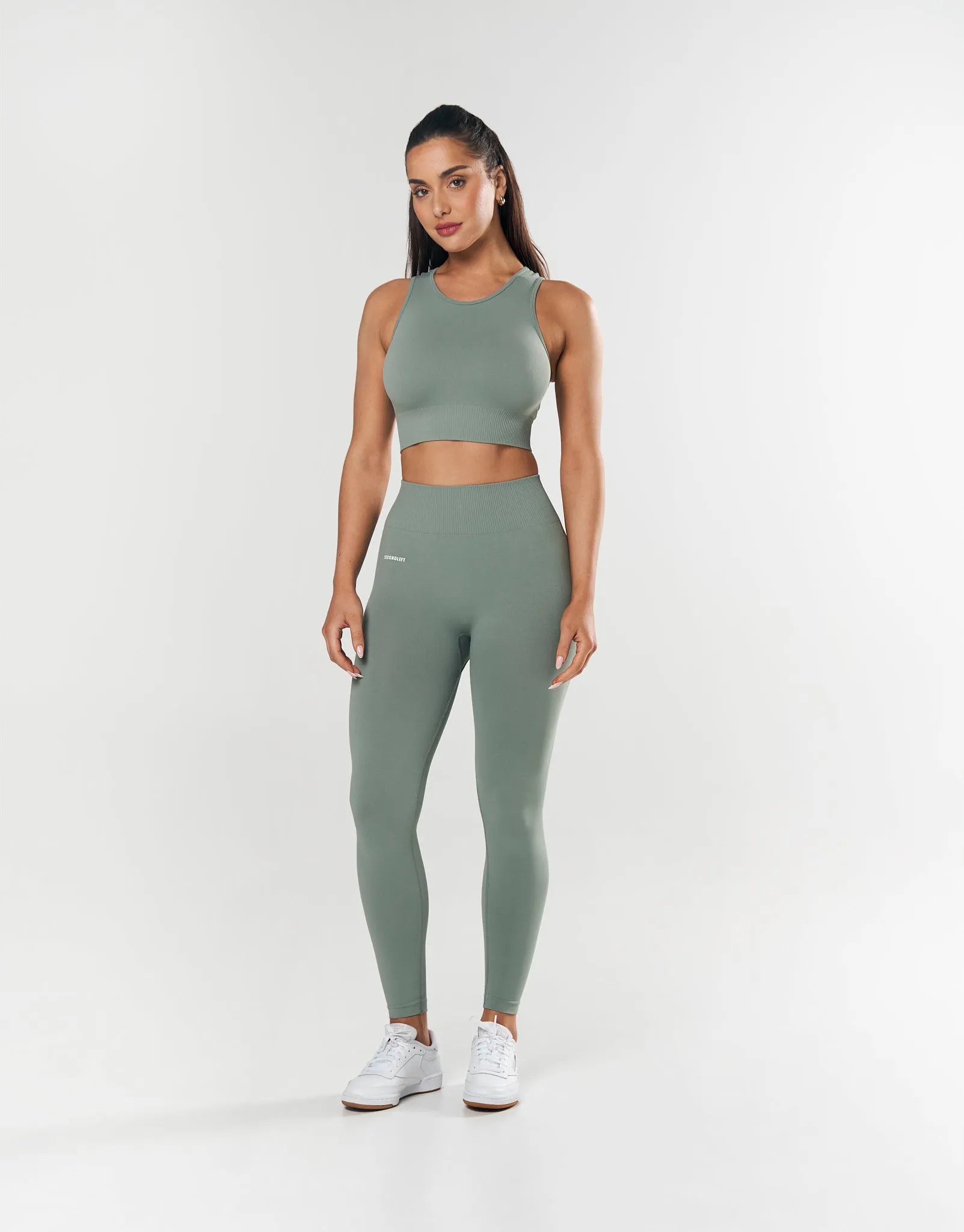 Seamless Cropped Singlet - Blue