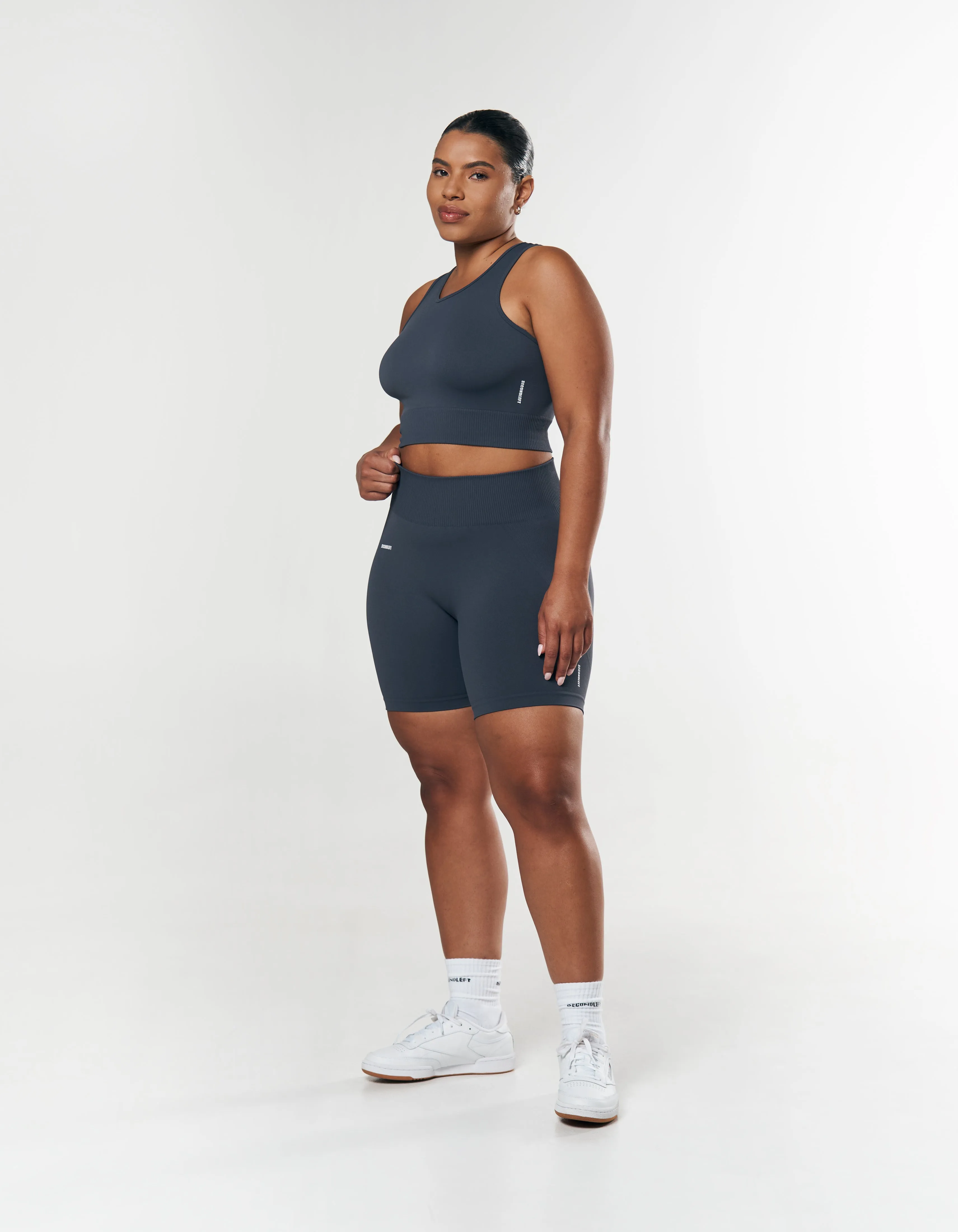 Seamless Cropped Singlet - Blueberry