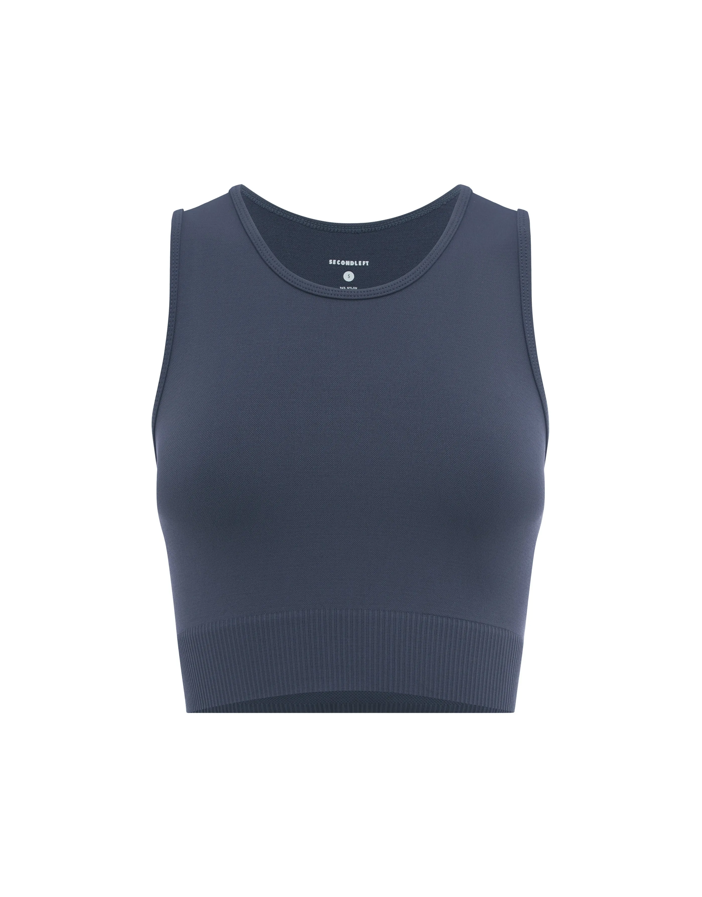 Seamless Cropped Singlet - Blueberry