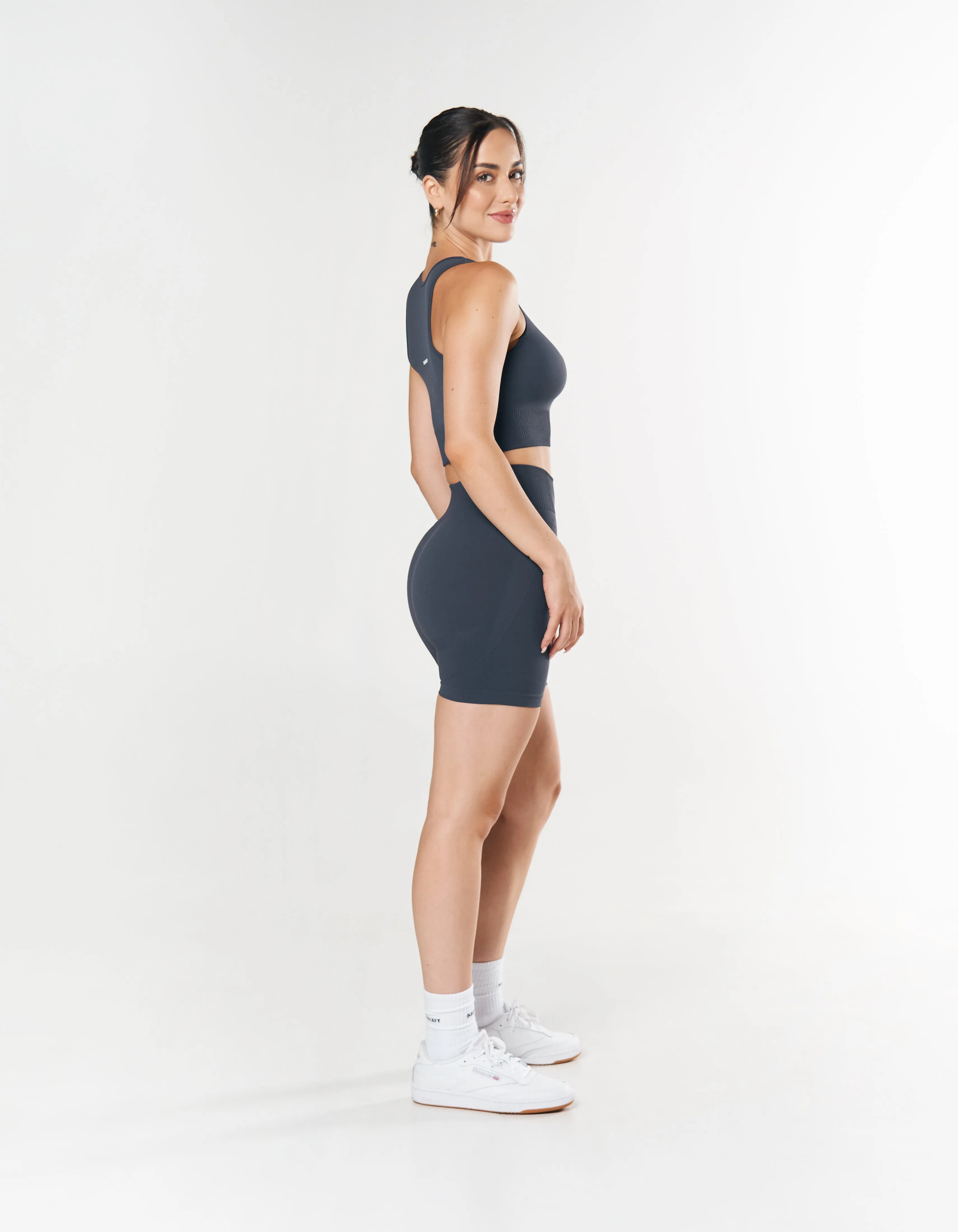 Seamless Cropped Singlet - Blueberry