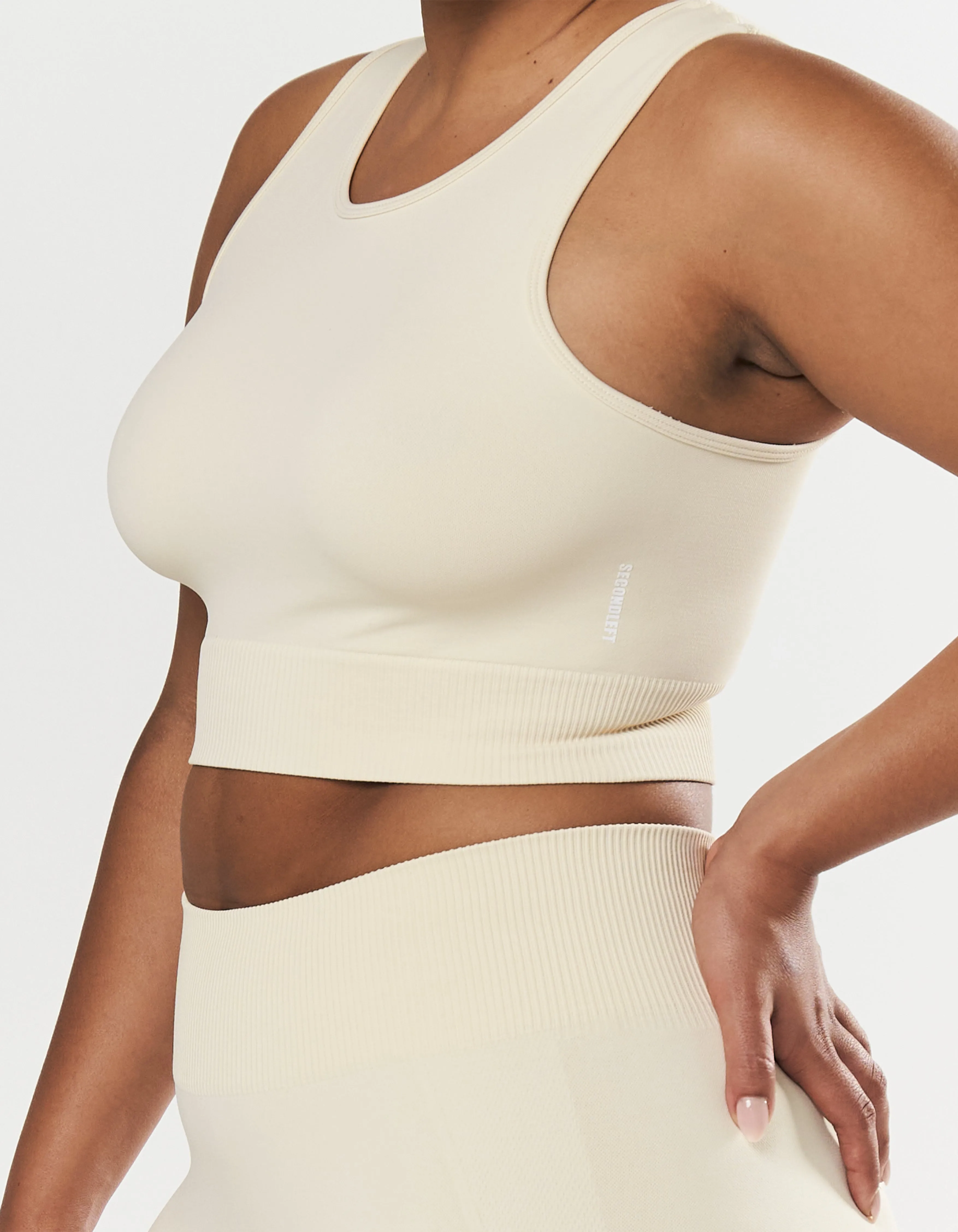 Seamless Cropped Singlet - Butter