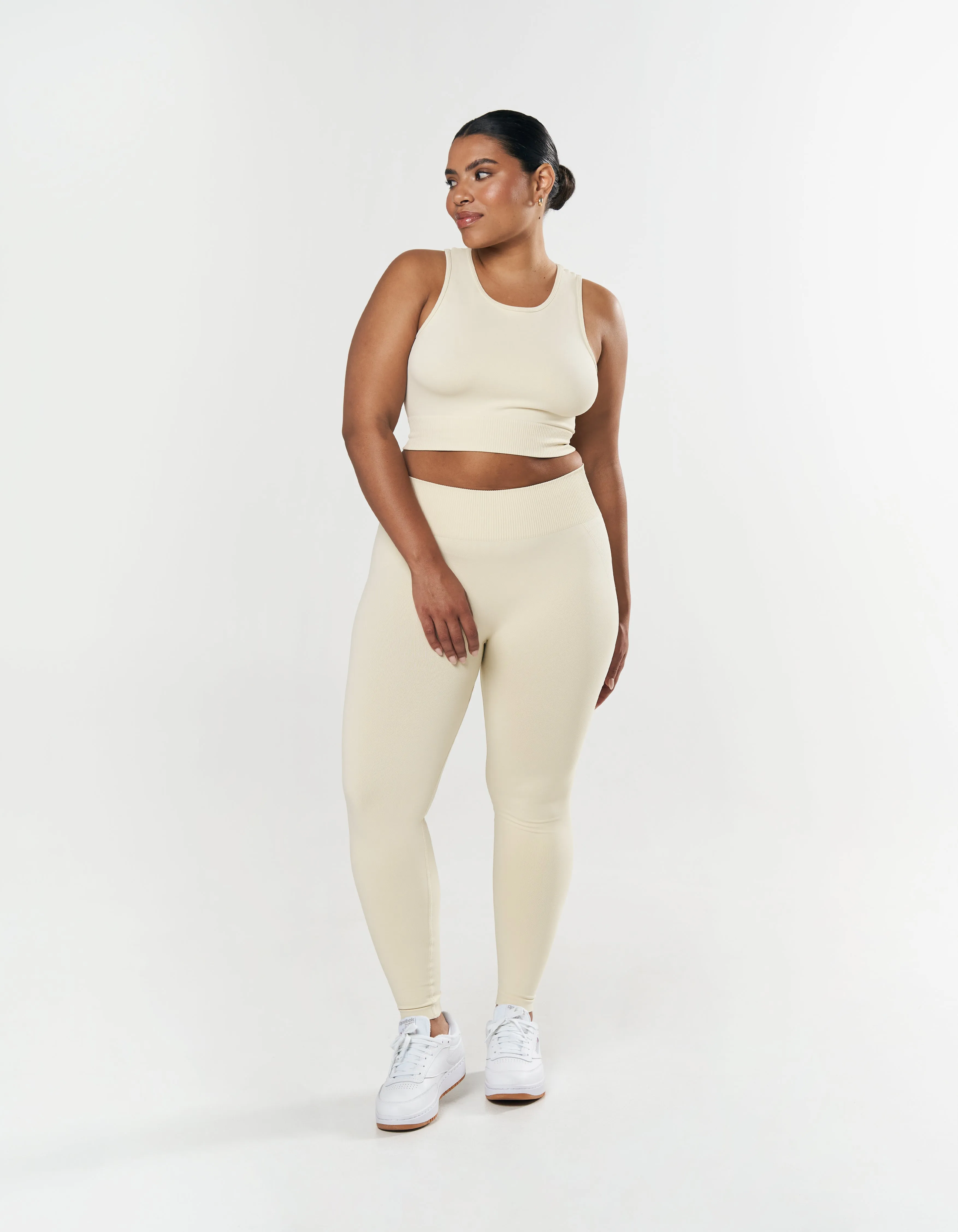 Seamless Cropped Singlet - Butter