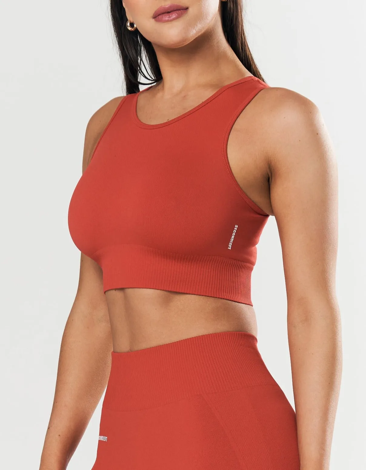 Seamless Cropped Singlet - Red