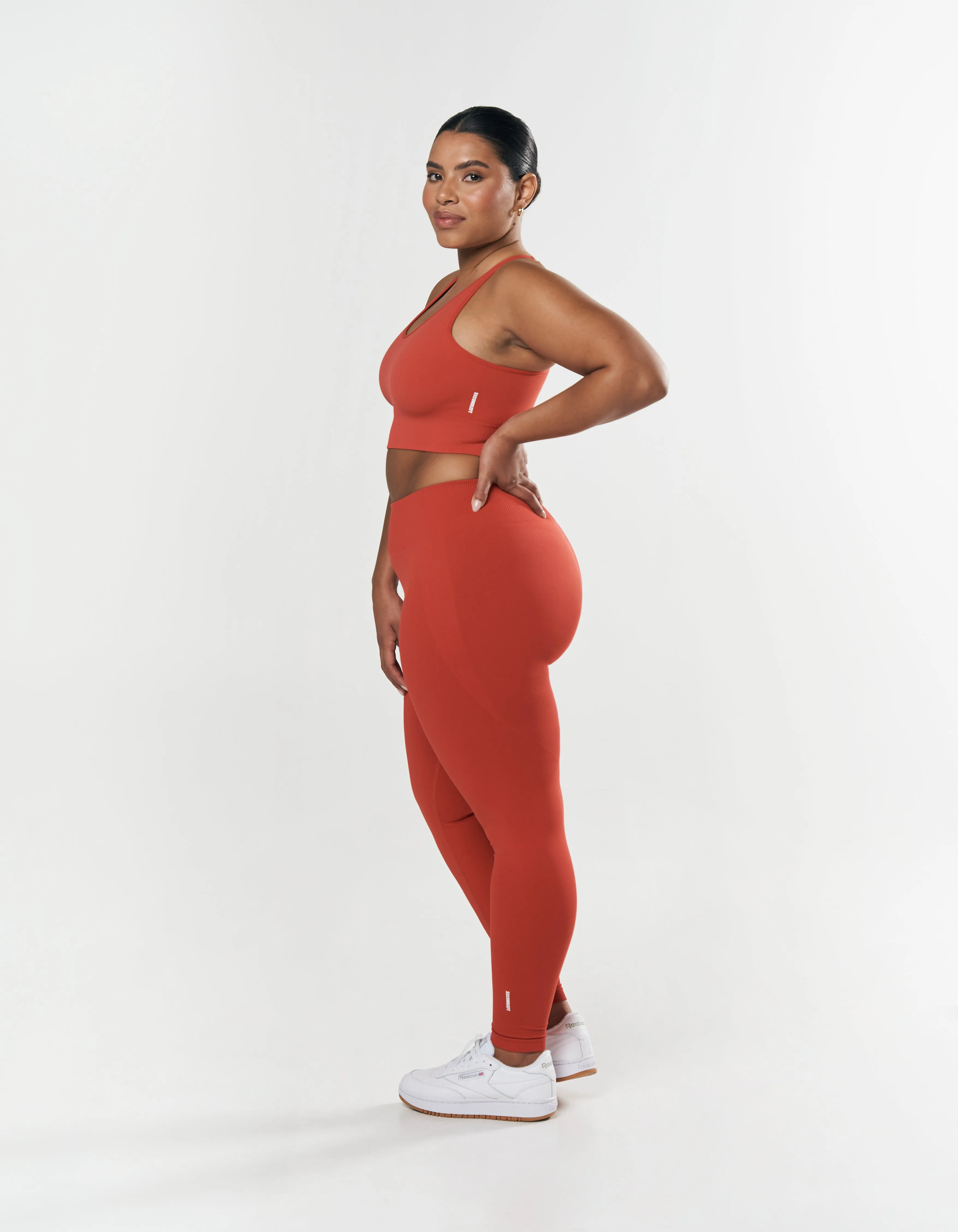 Seamless Full Length Tights - Red