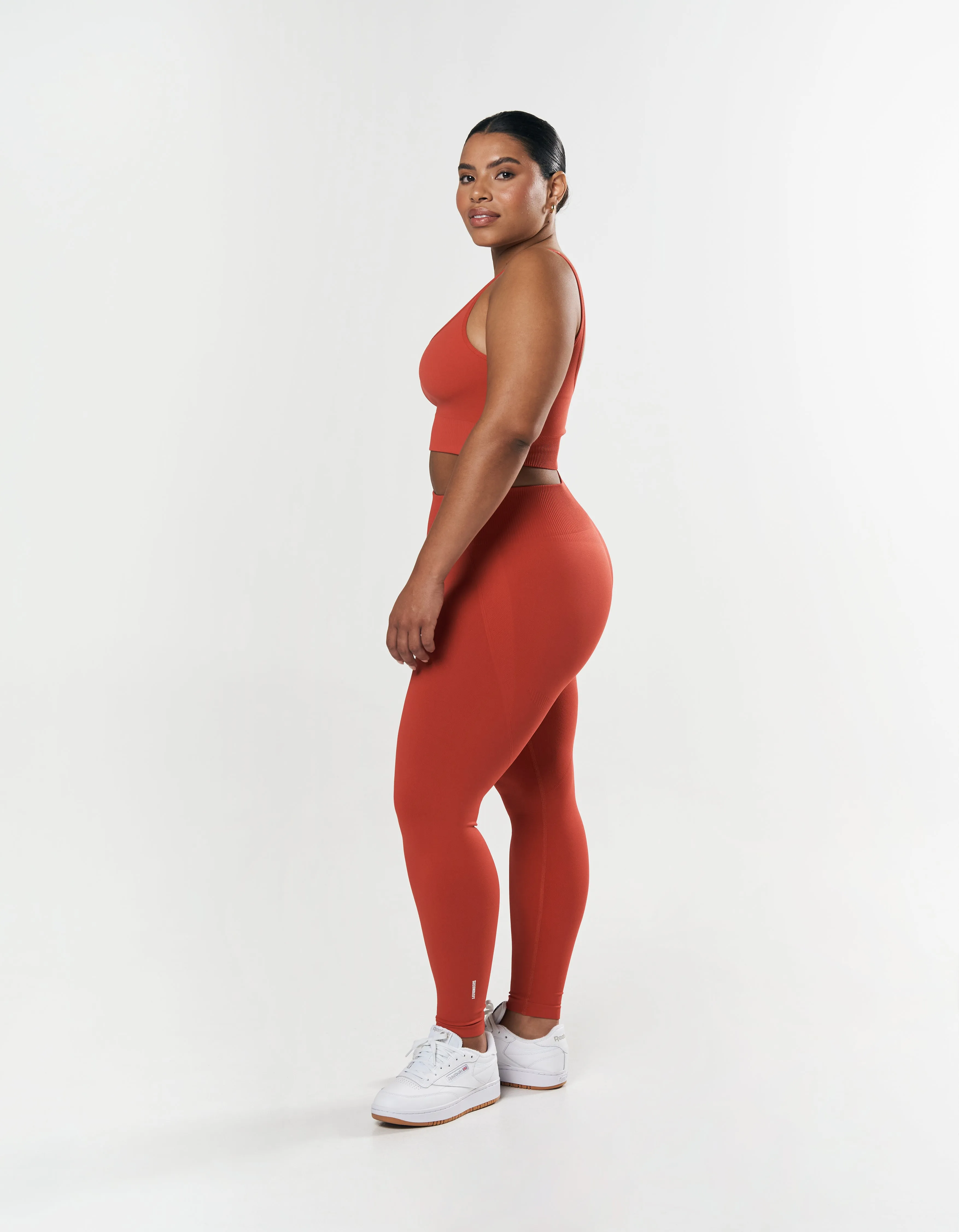 Seamless Full Length Tights - Red