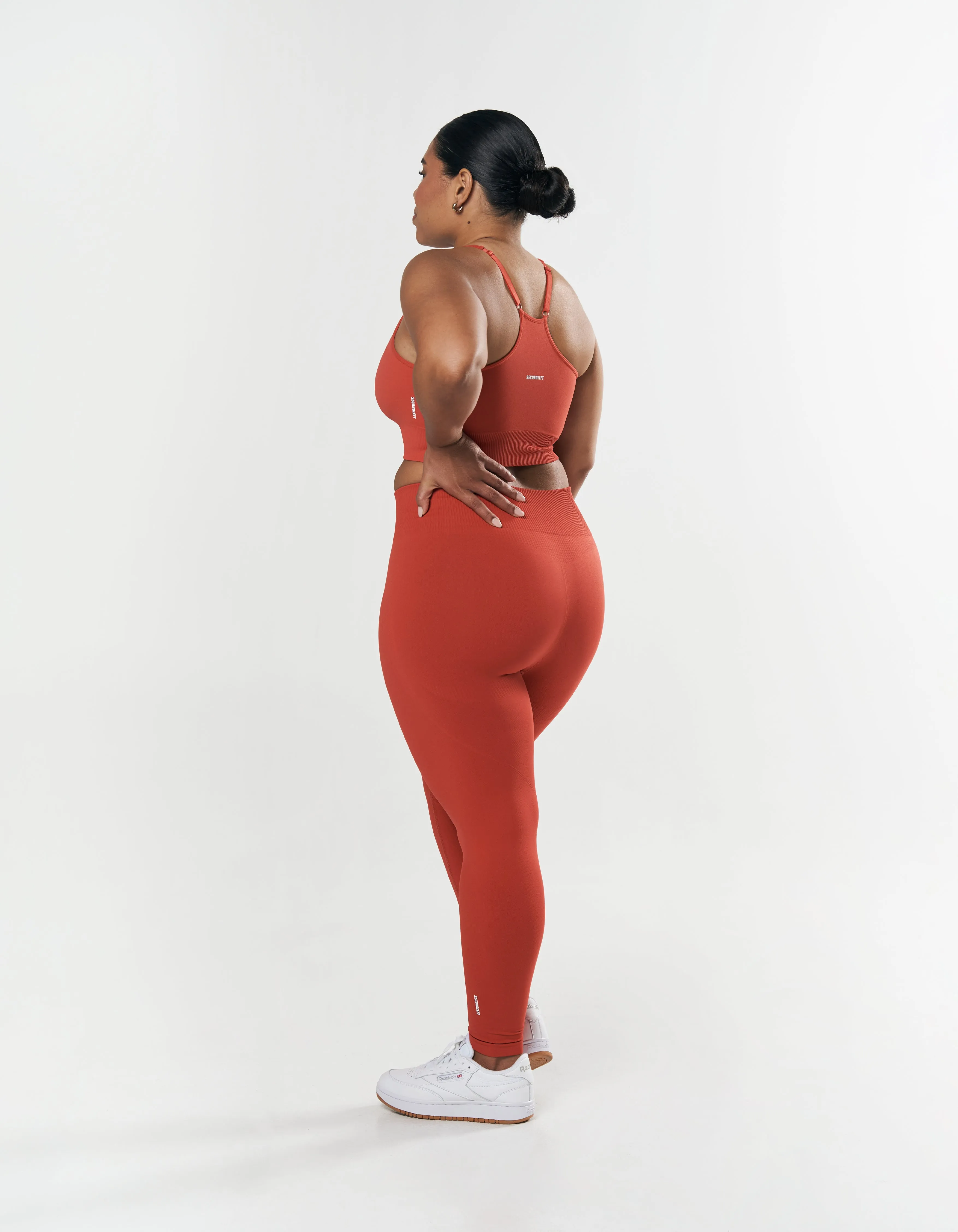 Seamless Full Length Tights - Red