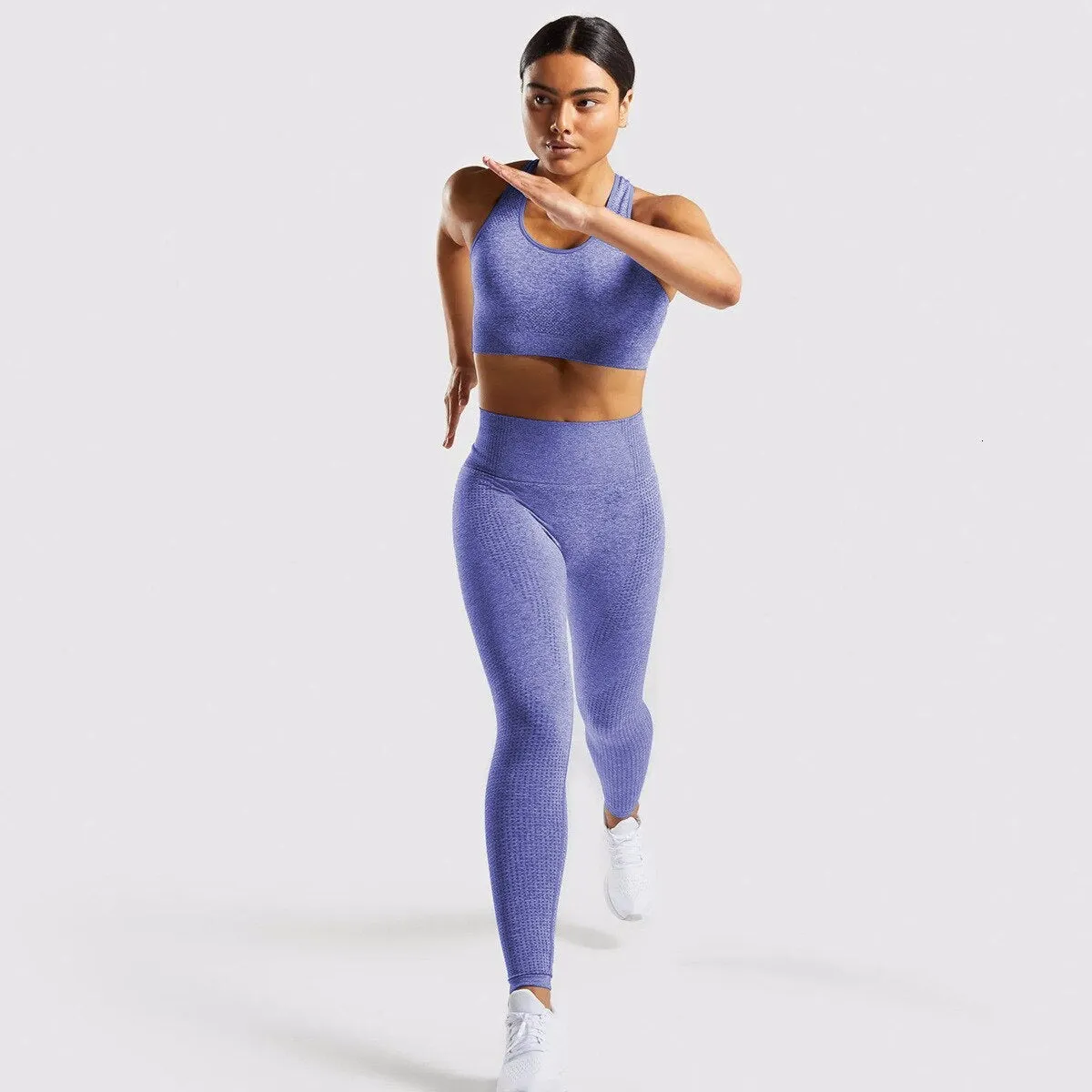 Seamless knitted yoga workout clothes