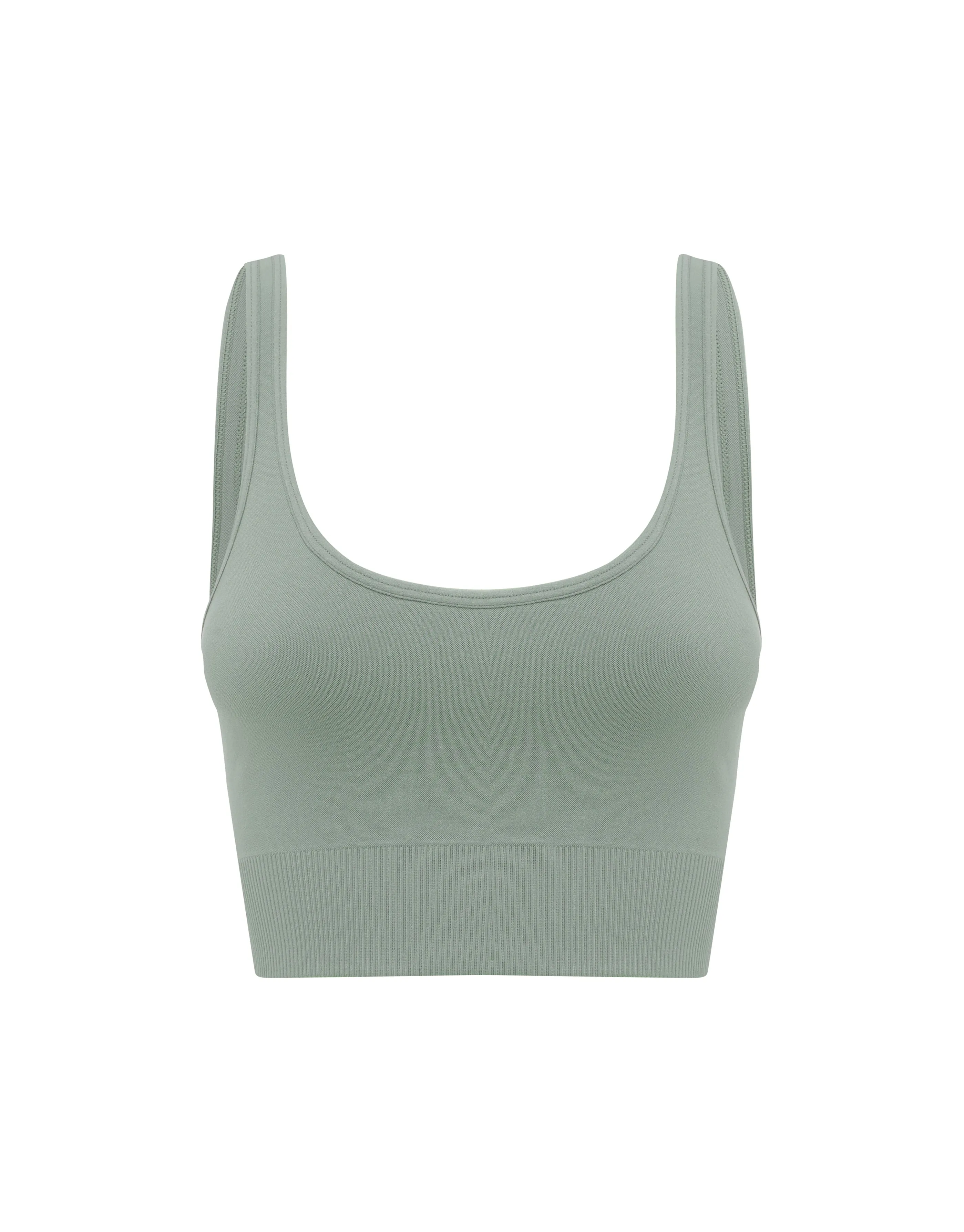 Seamless Low back Crop - Blue