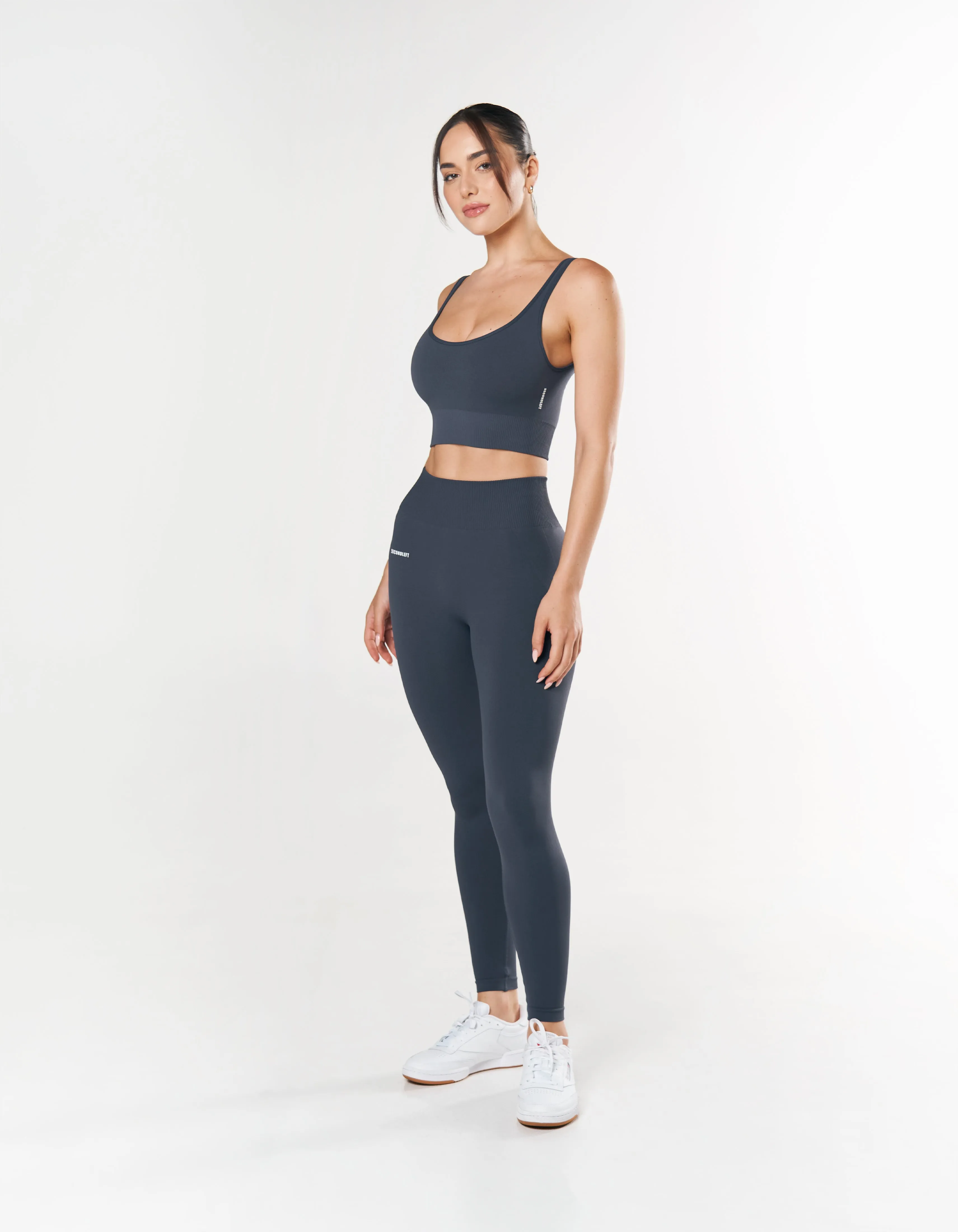 Seamless Low back Crop - Blueberry