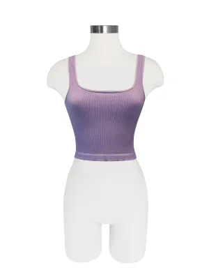 Seamless Low Neck Tank - Lavender