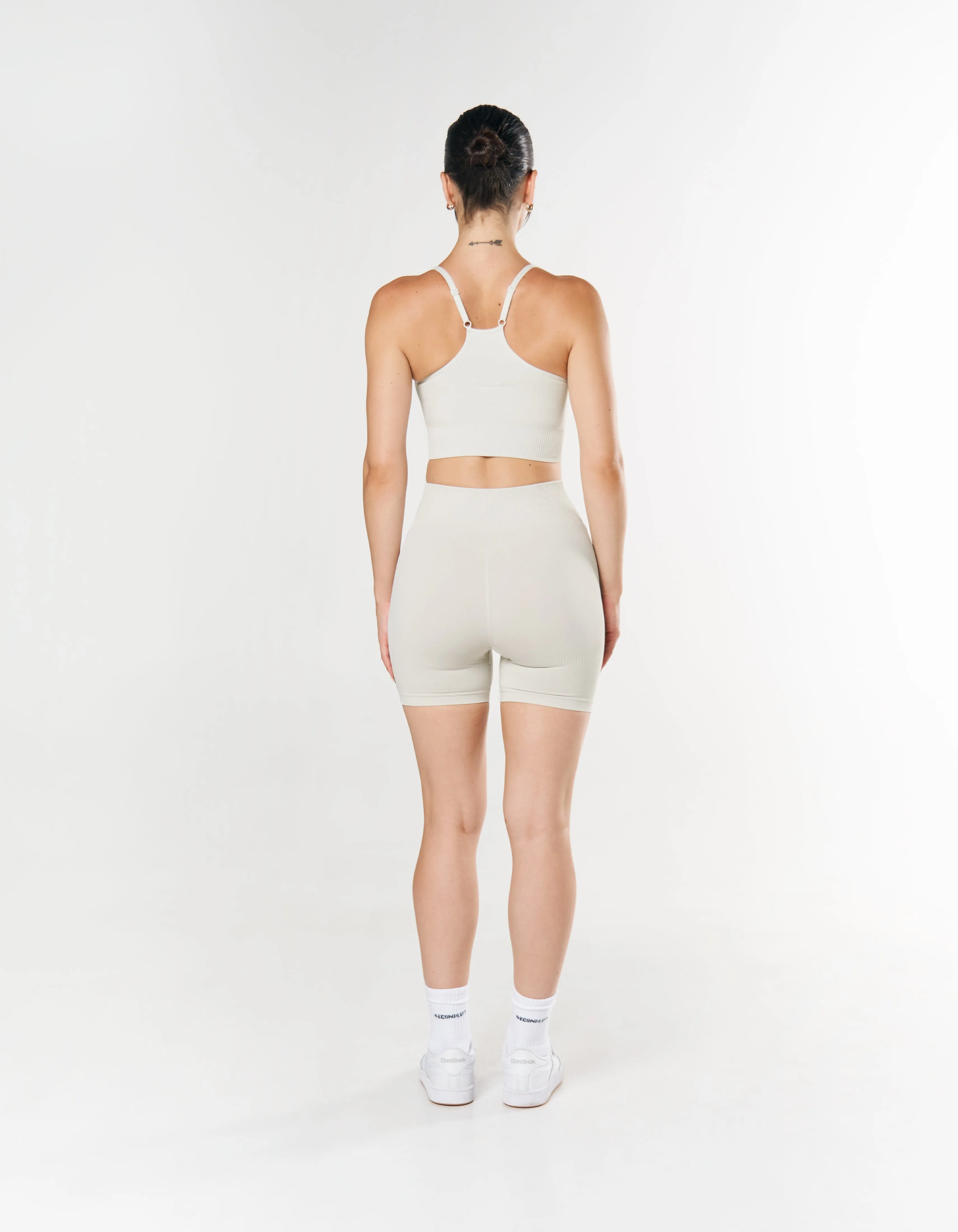 Seamless Midi Biker Shorts - Dove