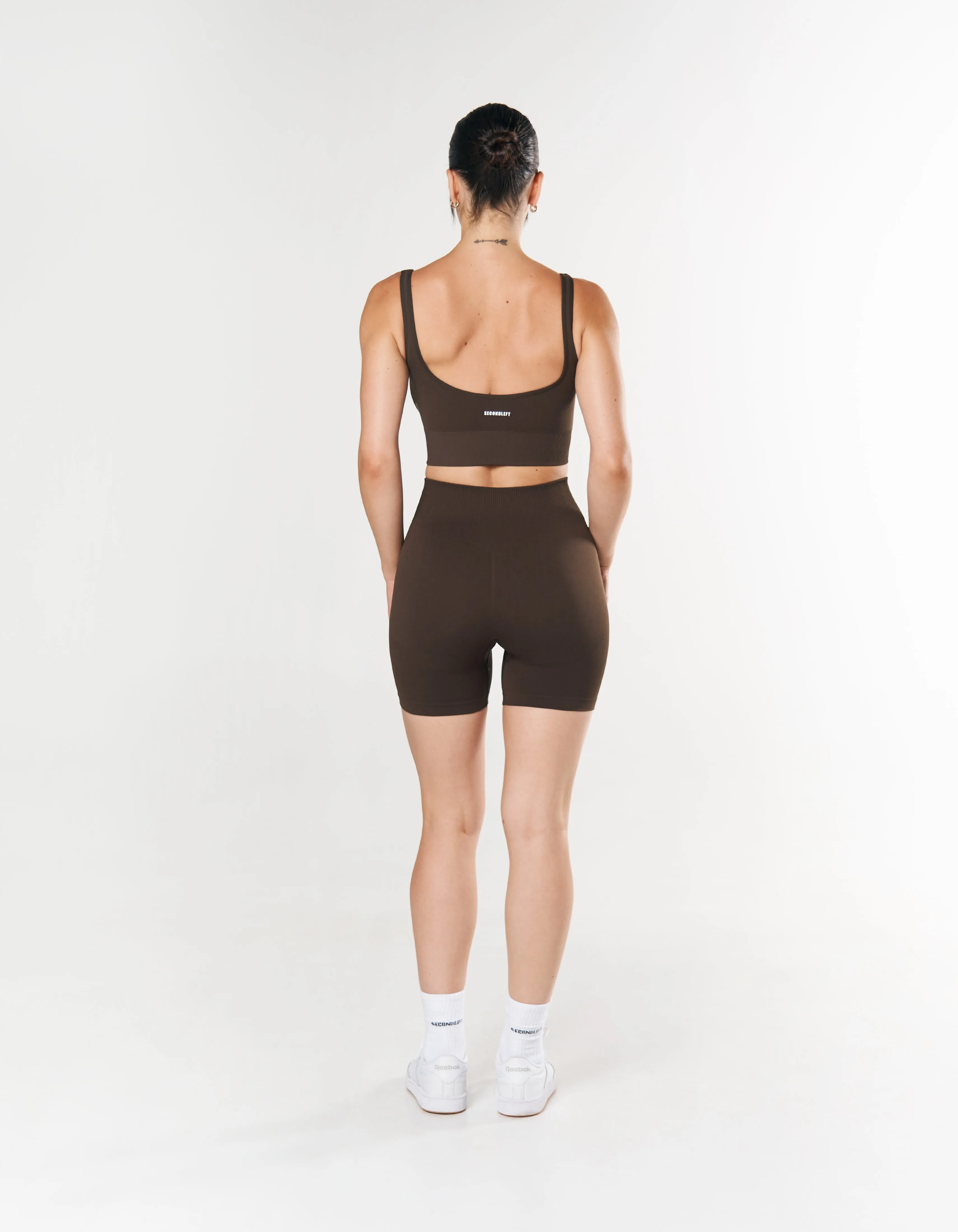 Seamless Midi Biker Shorts - Espresso
