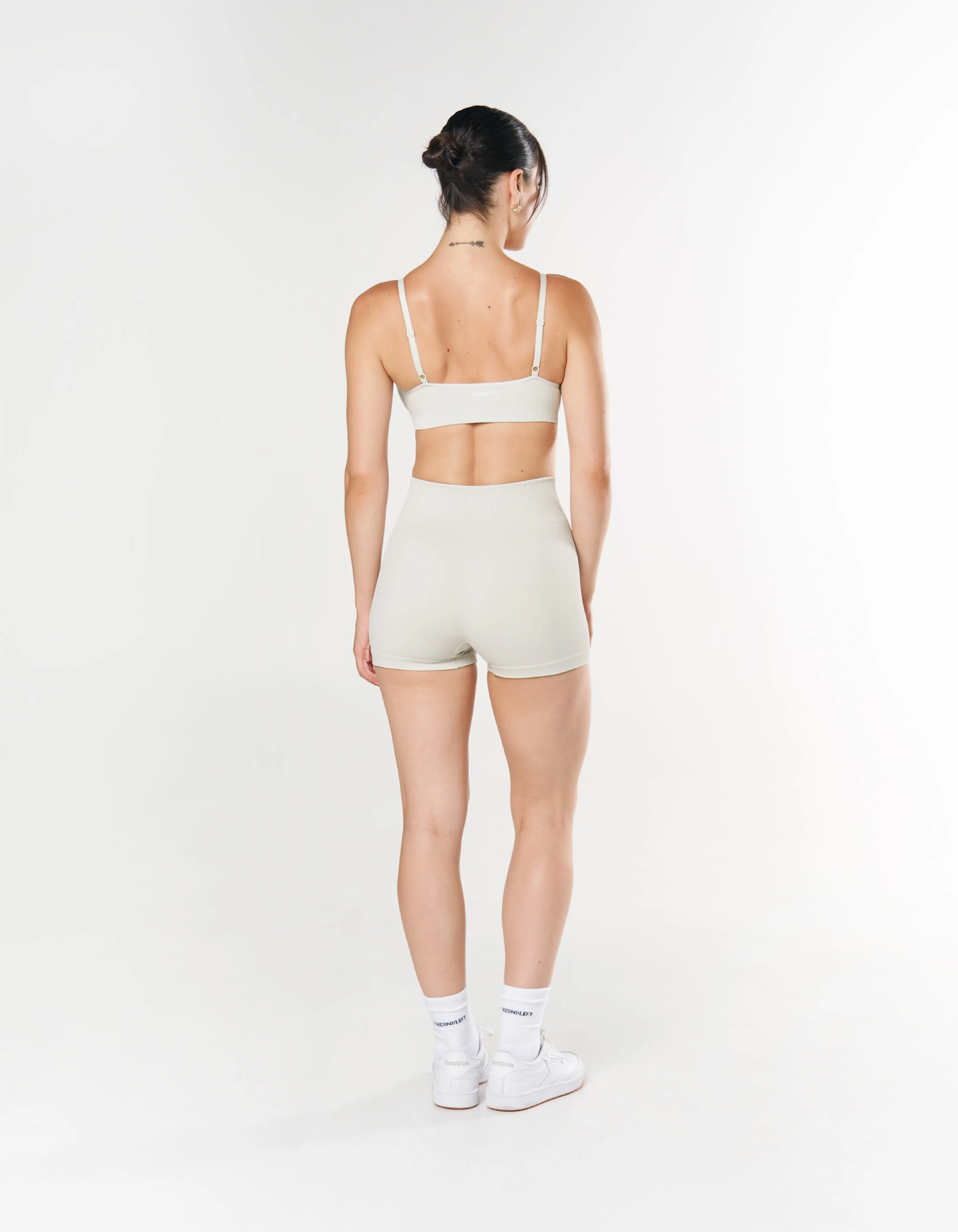 Seamless Mini Biker Shorts - Dove