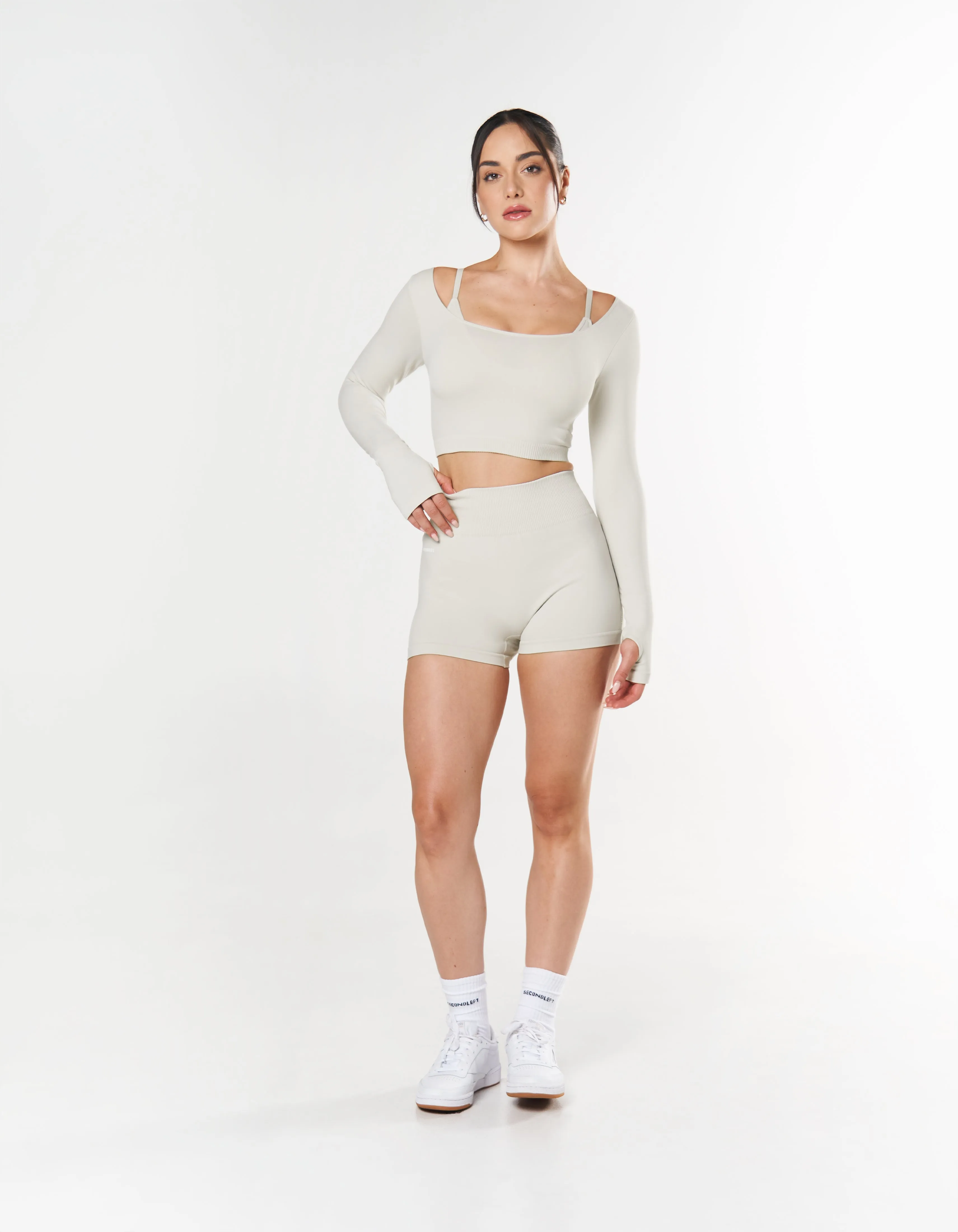Seamless Mini Biker Shorts - Dove