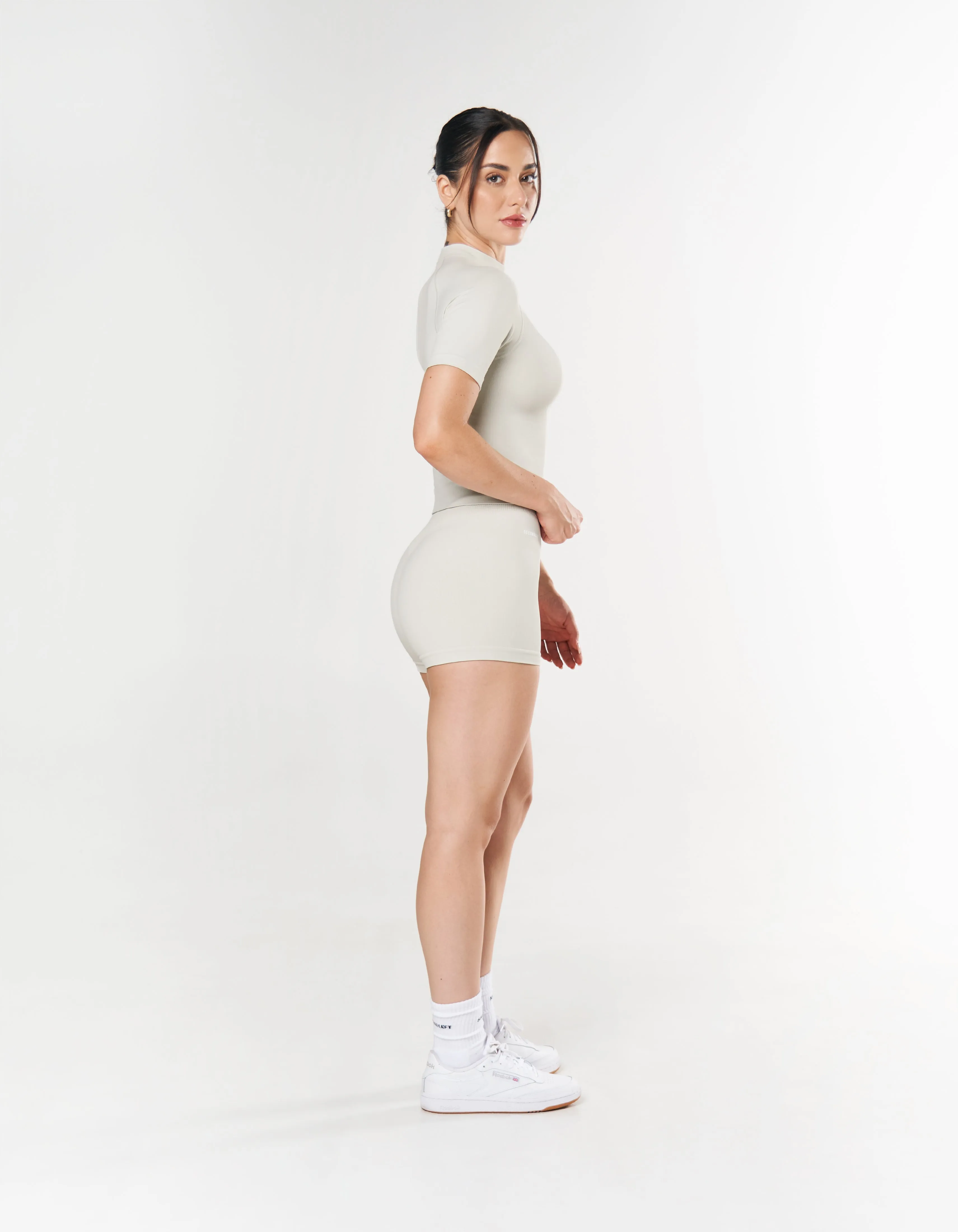Seamless Mini Biker Shorts - Dove