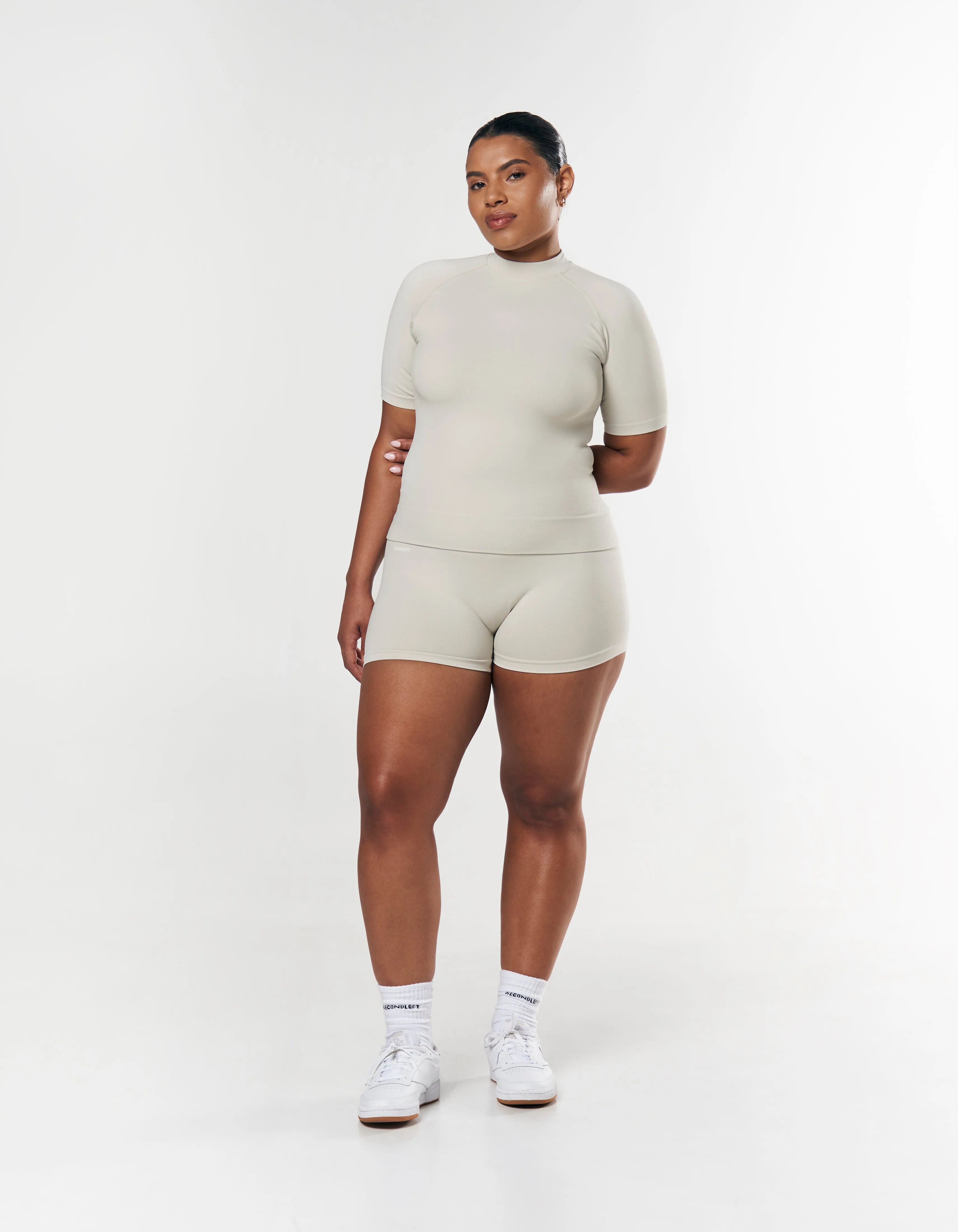 Seamless Mini Biker Shorts - Dove