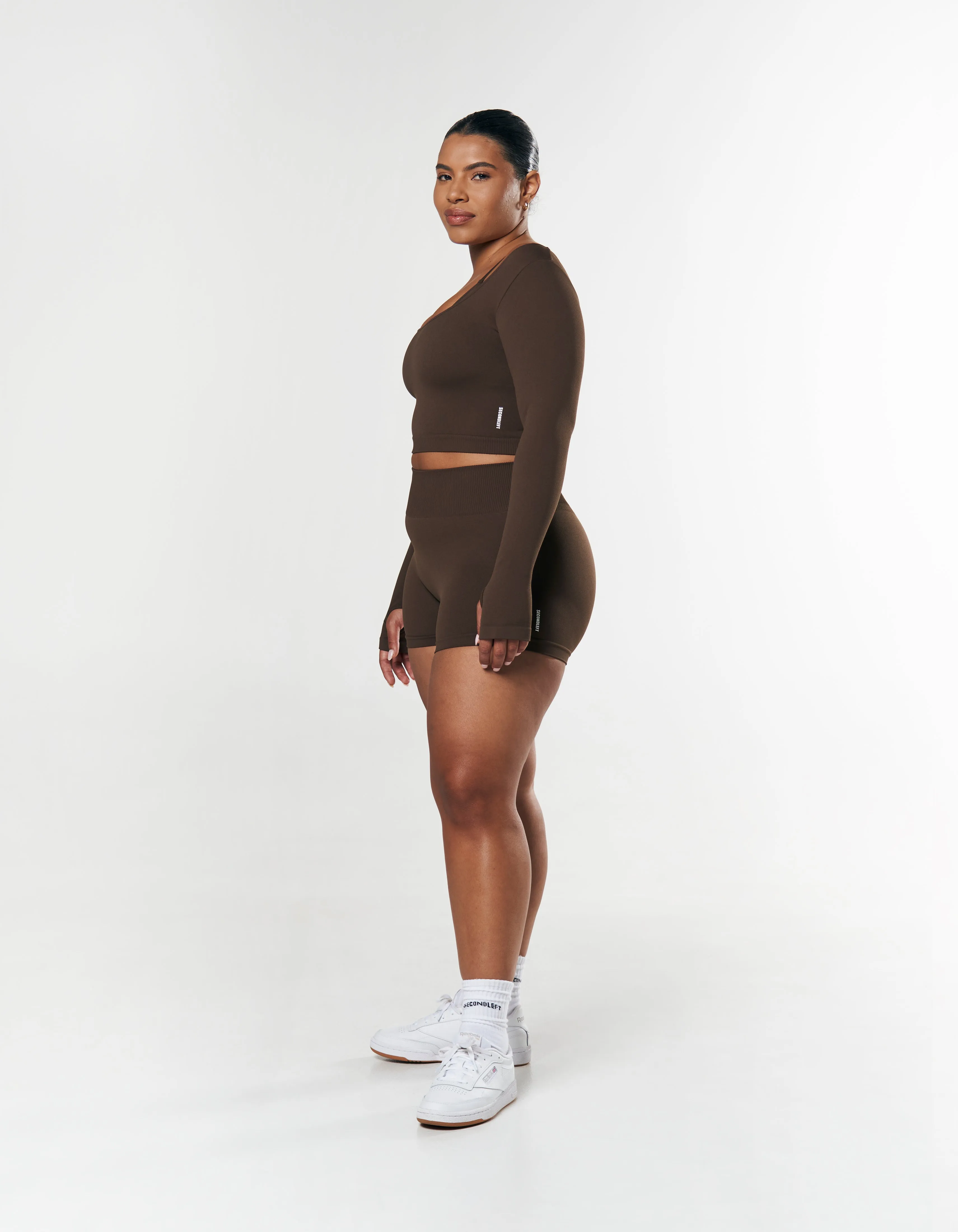Seamless Mini Biker Shorts - Espresso